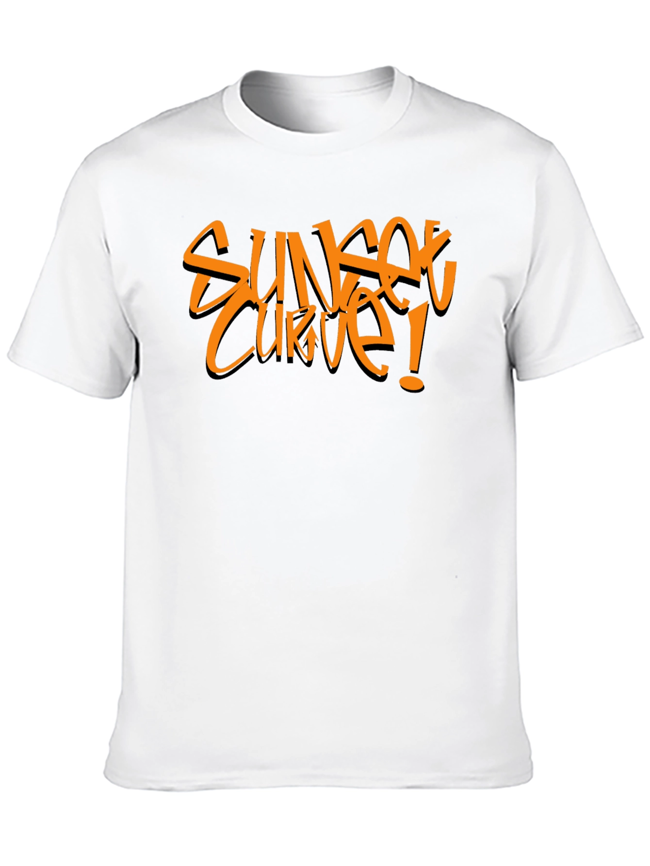 Sunset Curve Graphic Tee - Bold Style