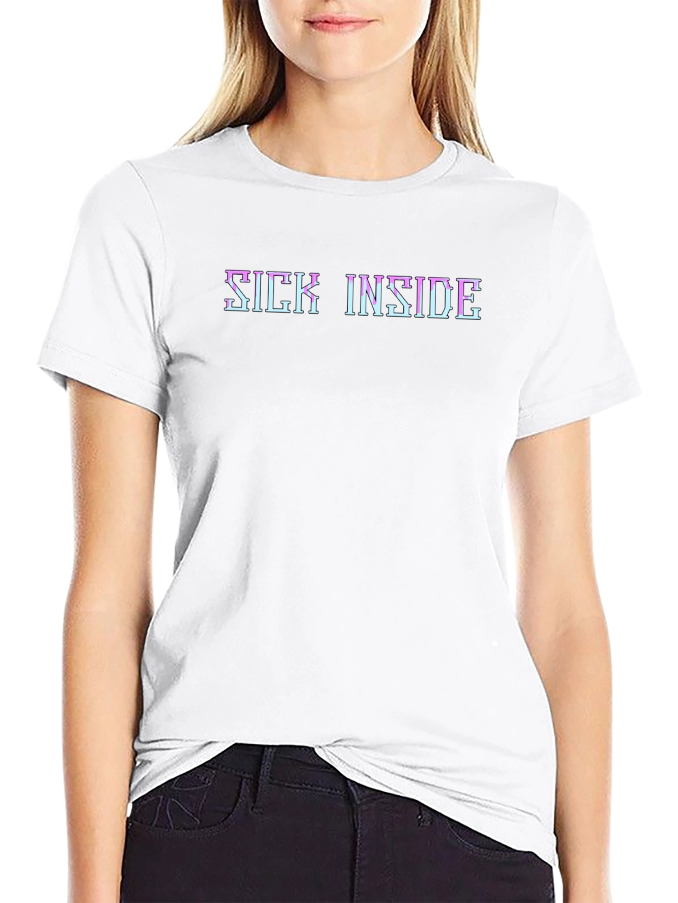 Sick Inside Graphic Tee - Edgy Aesthetic Shirt