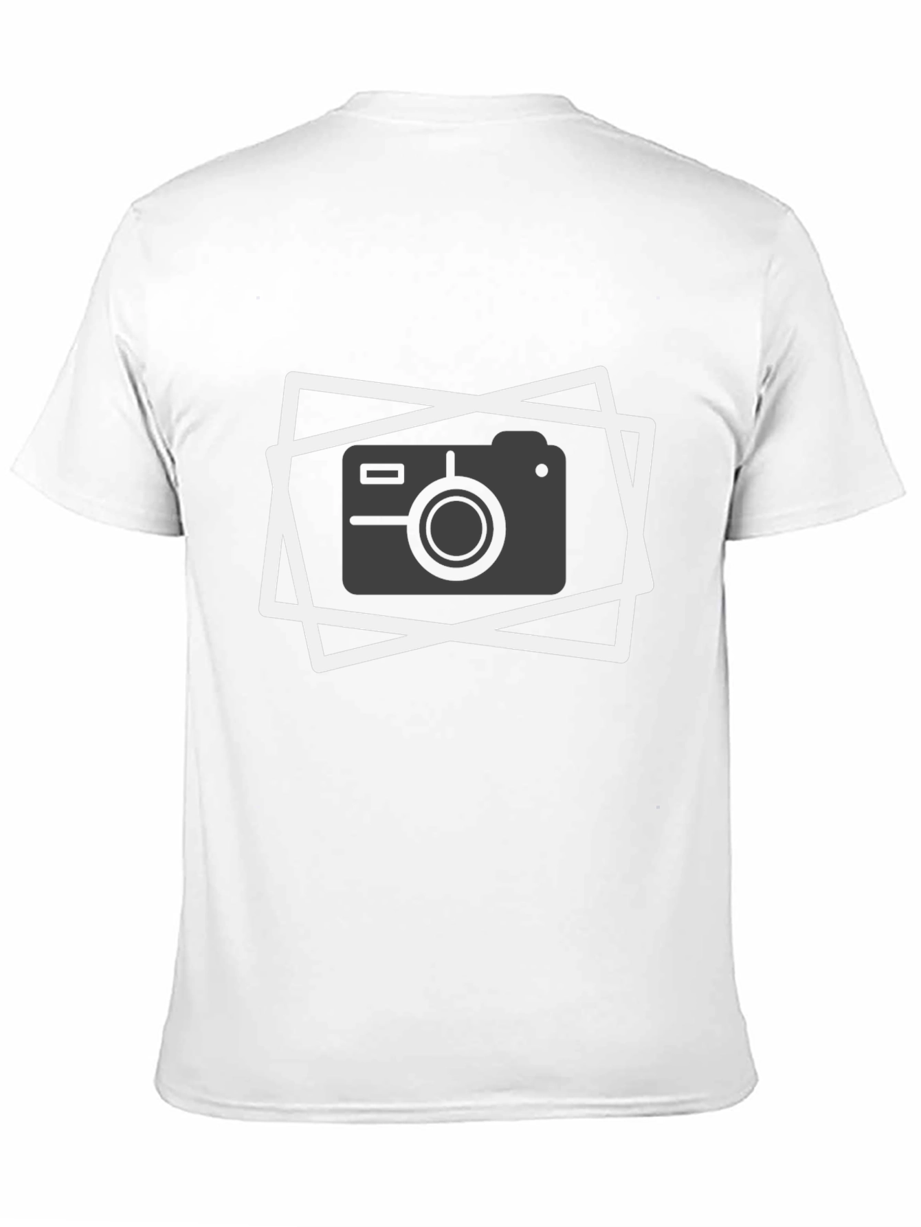 Camera Graphic Tee - Black Cotton T-Shirt