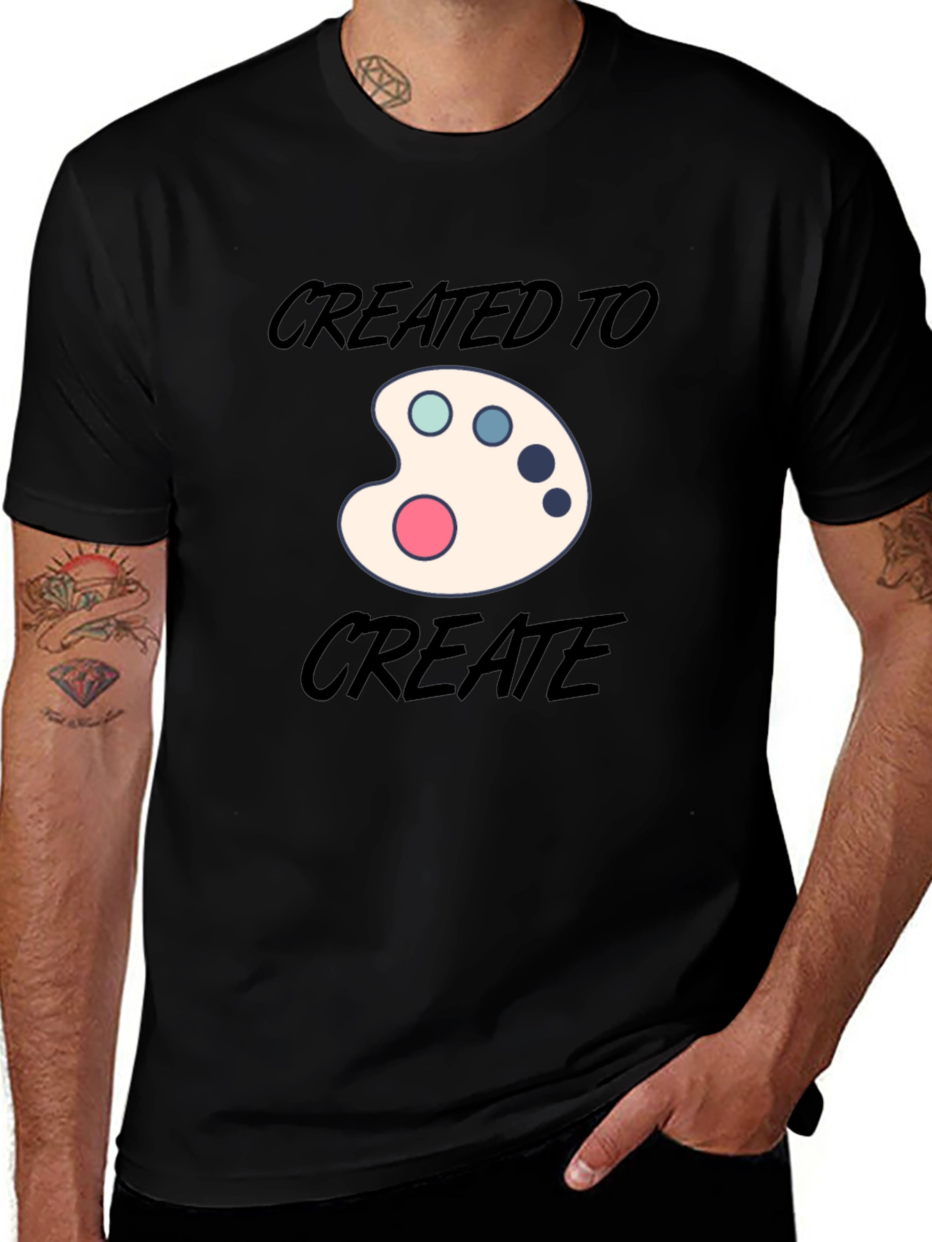 Art Palette Graphic T-Shirt - Created to Create
