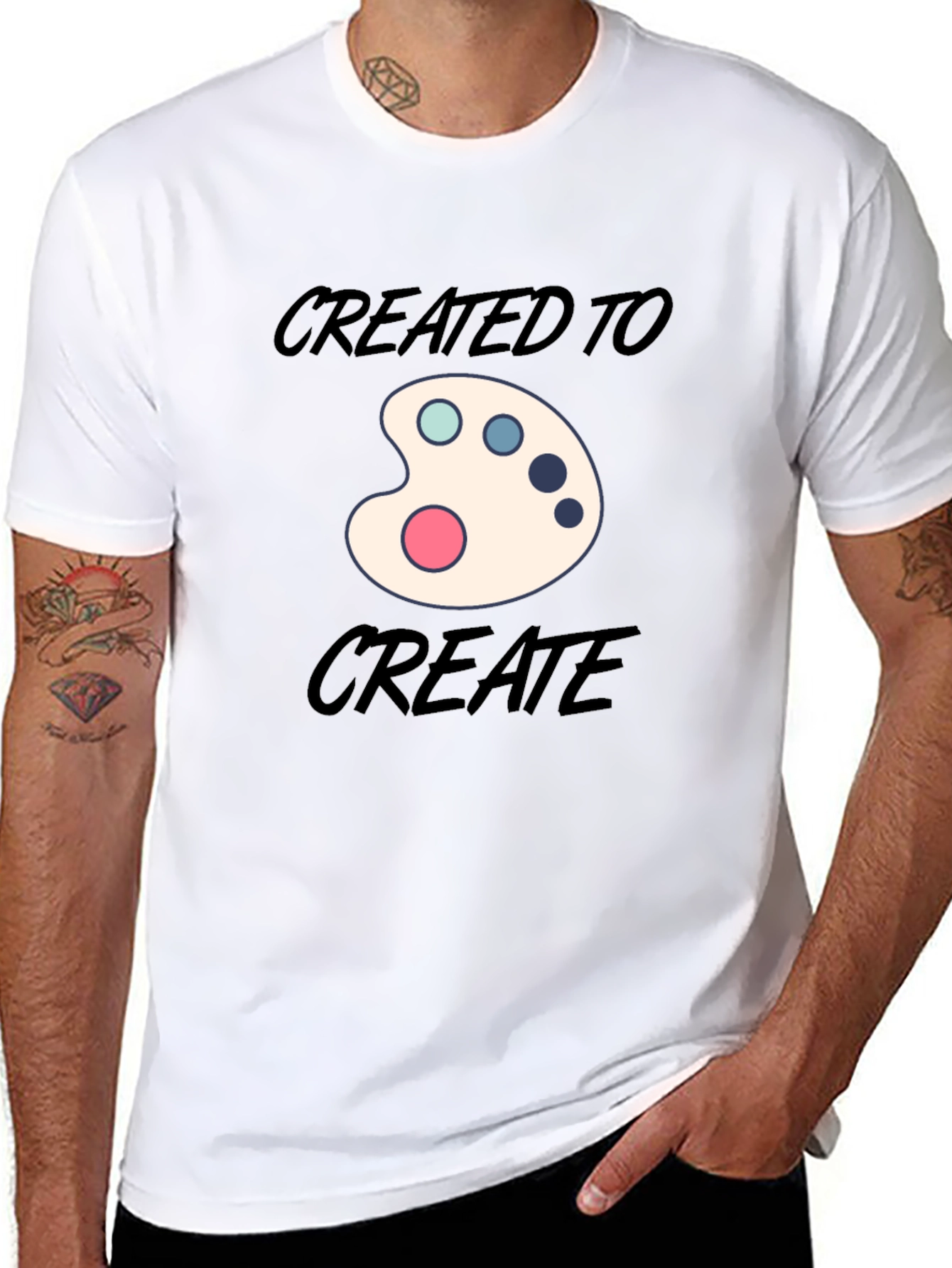 Art Palette Graphic T-Shirt - Created to Create