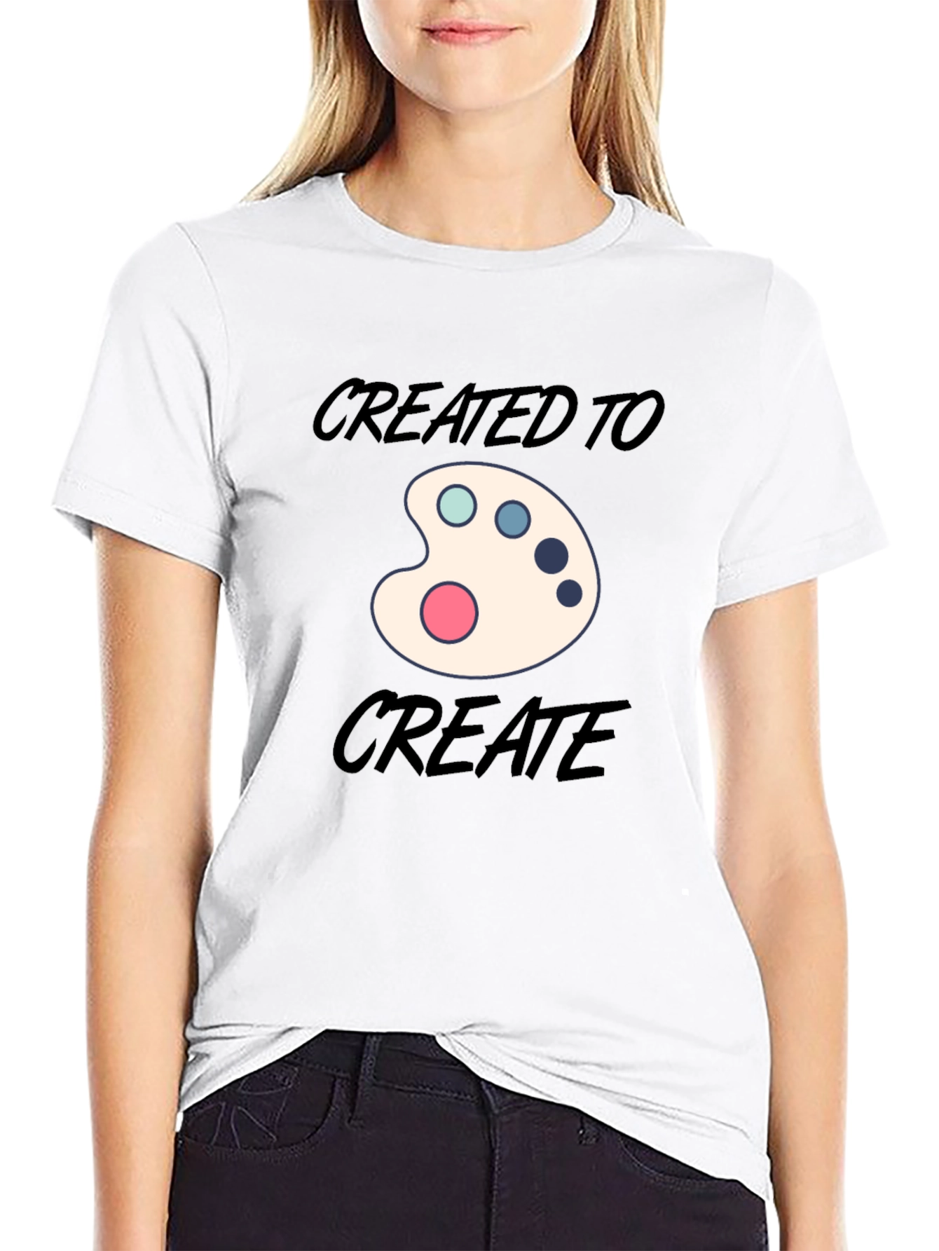 Art Palette Graphic T-Shirt - Created to Create