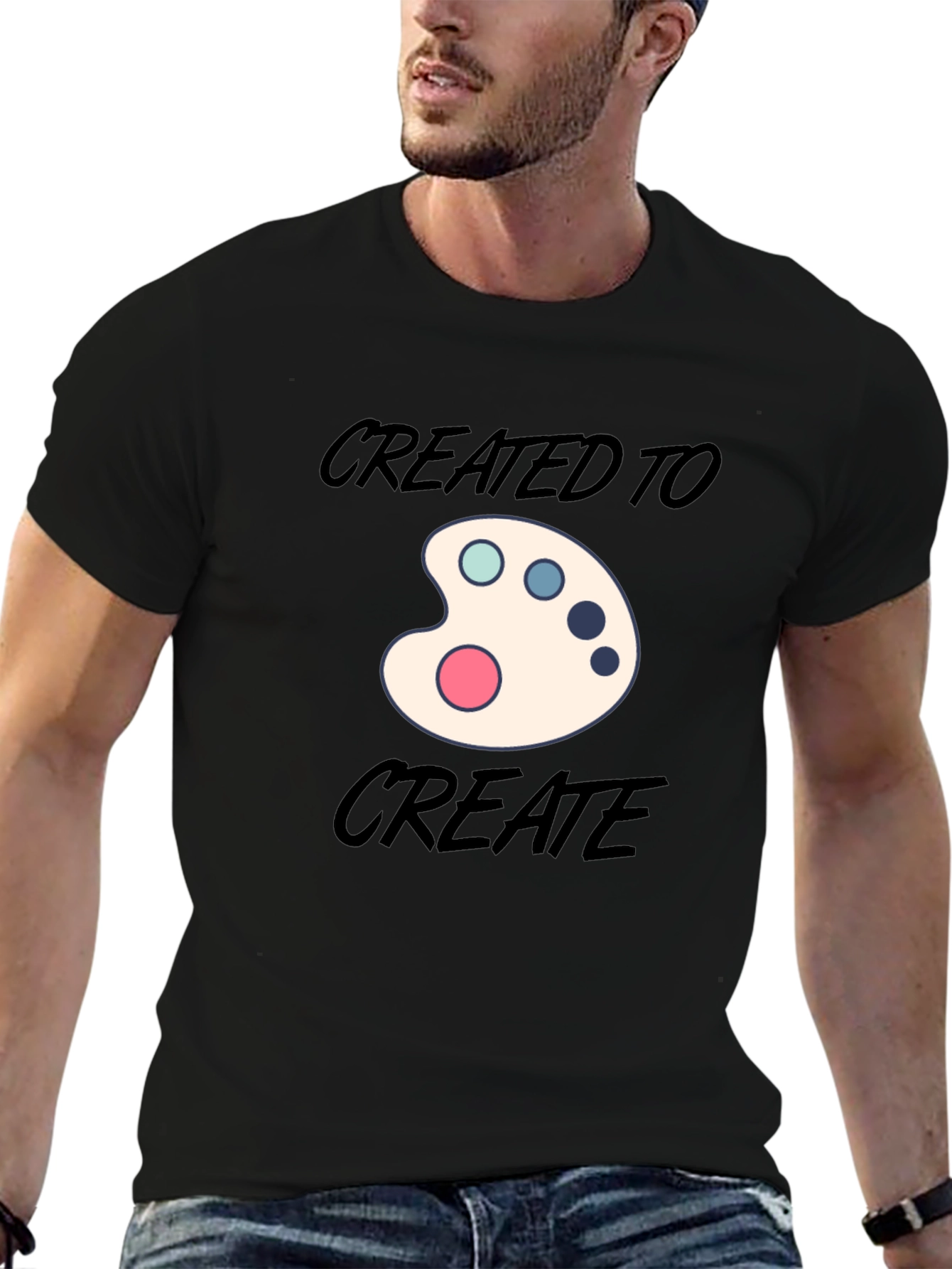 Art Palette Graphic T-Shirt - Created to Create