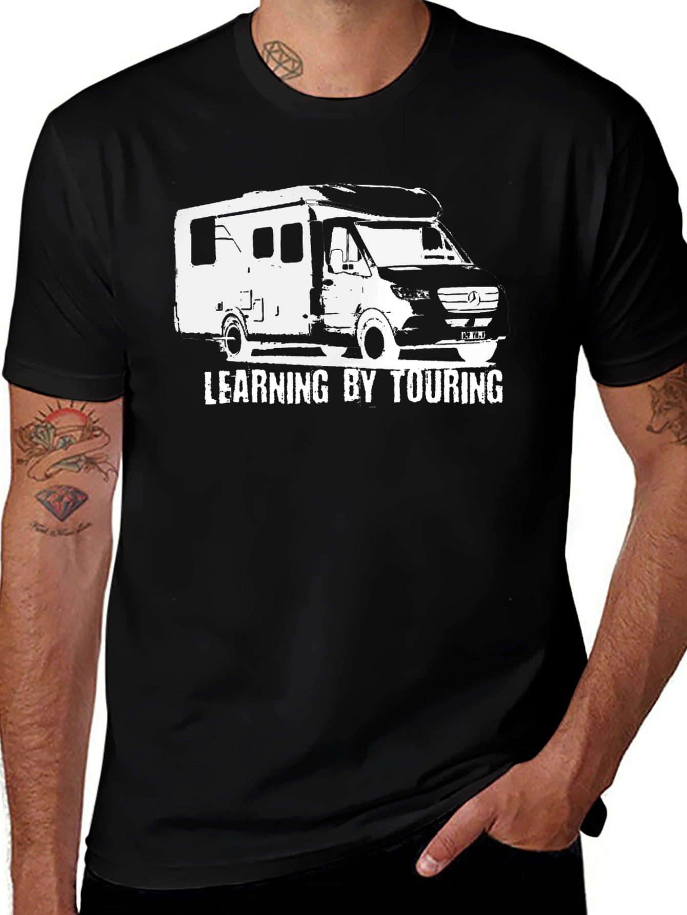 Learning by Touring RV T-Shirt - Black