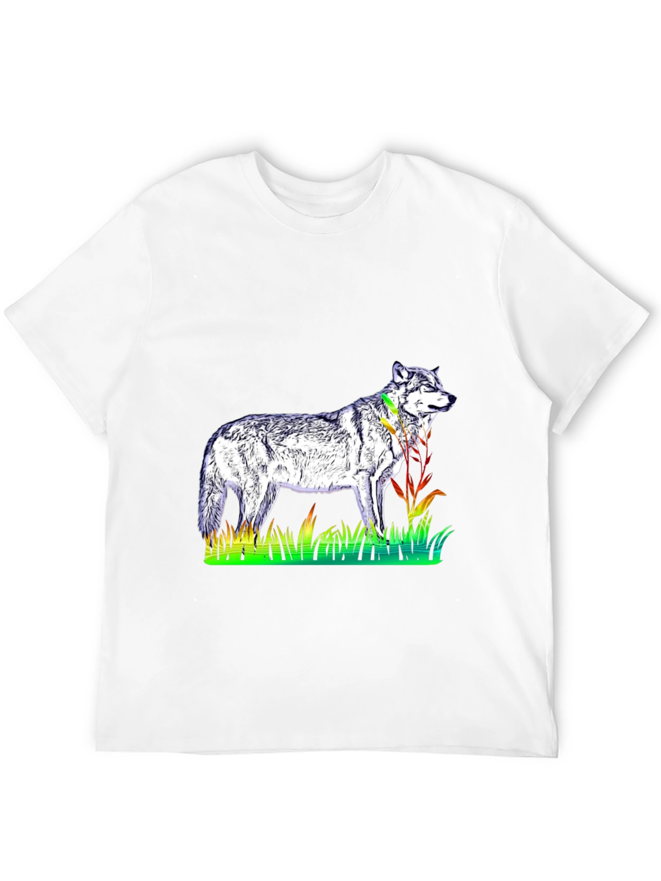 Wolf Graphic Tee - Mens Black T-Shirt