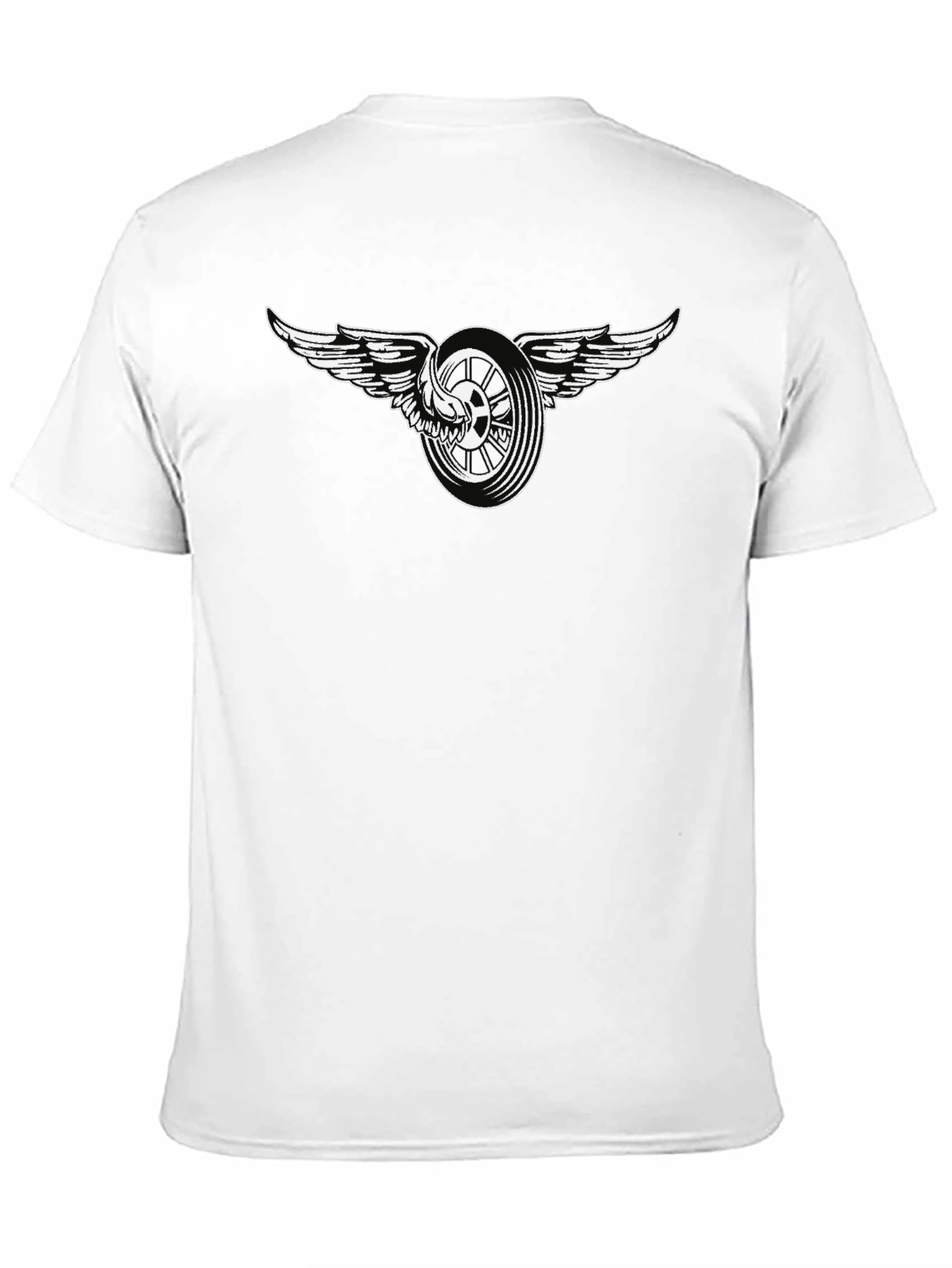 Winged Wheel Graphic T-Shirt - Black