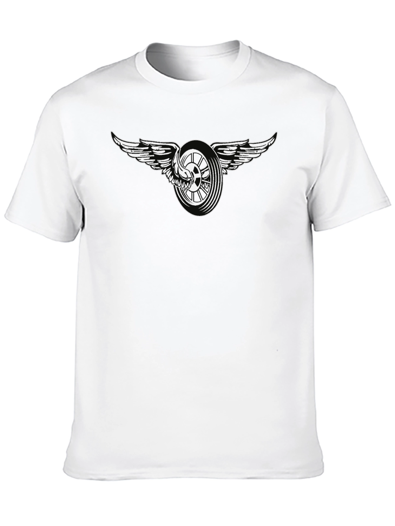 Winged Wheel Graphic T-Shirt - Black