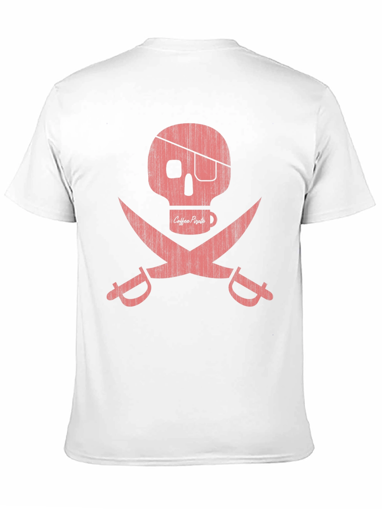 Coffee Pirate Skull T-Shirt - Dark Humor Tee