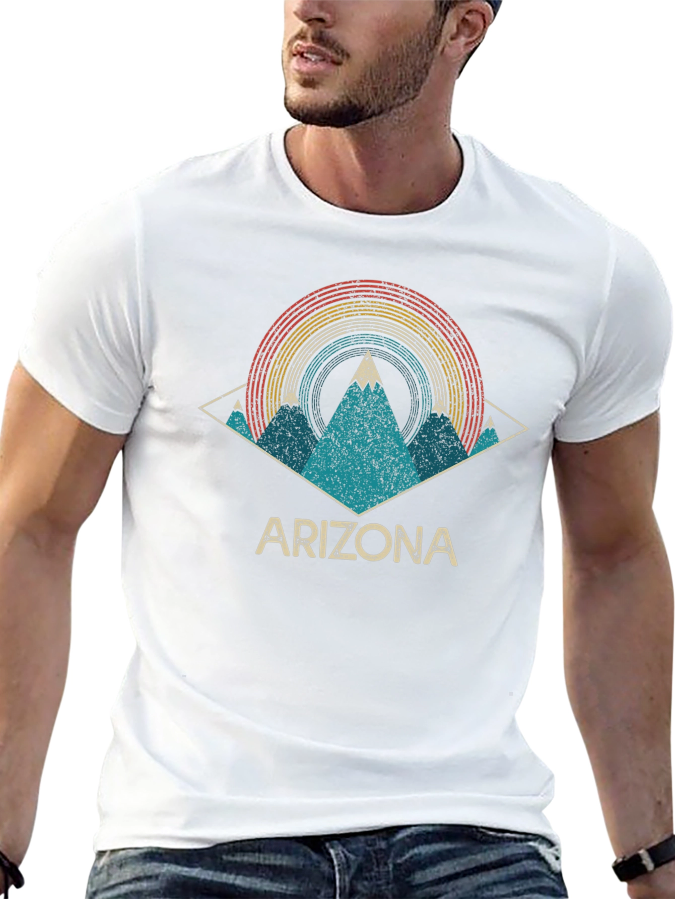 Retro Arizona Graphic Tee - Mountain Design