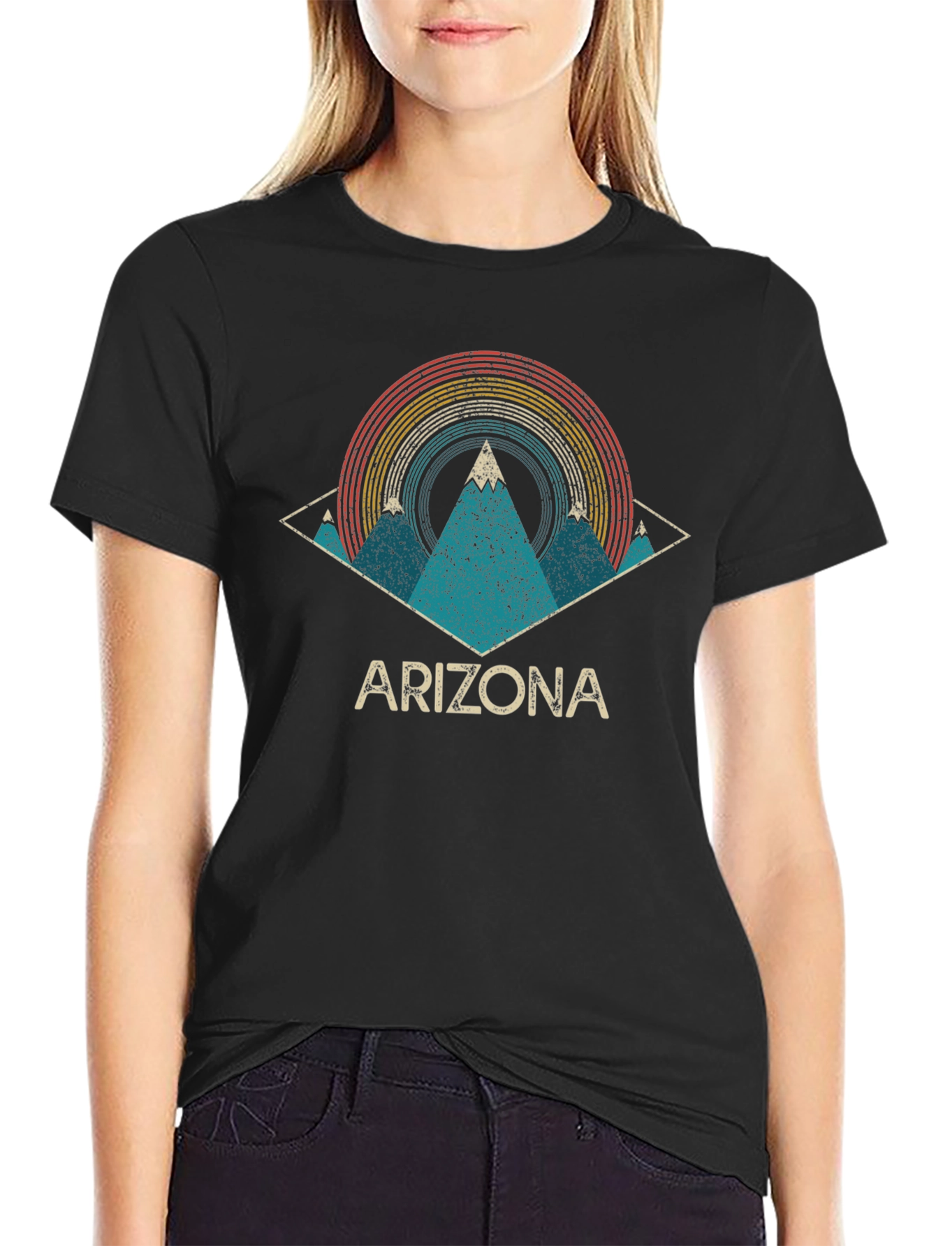 Retro Arizona Graphic Tee - Mountain Design
