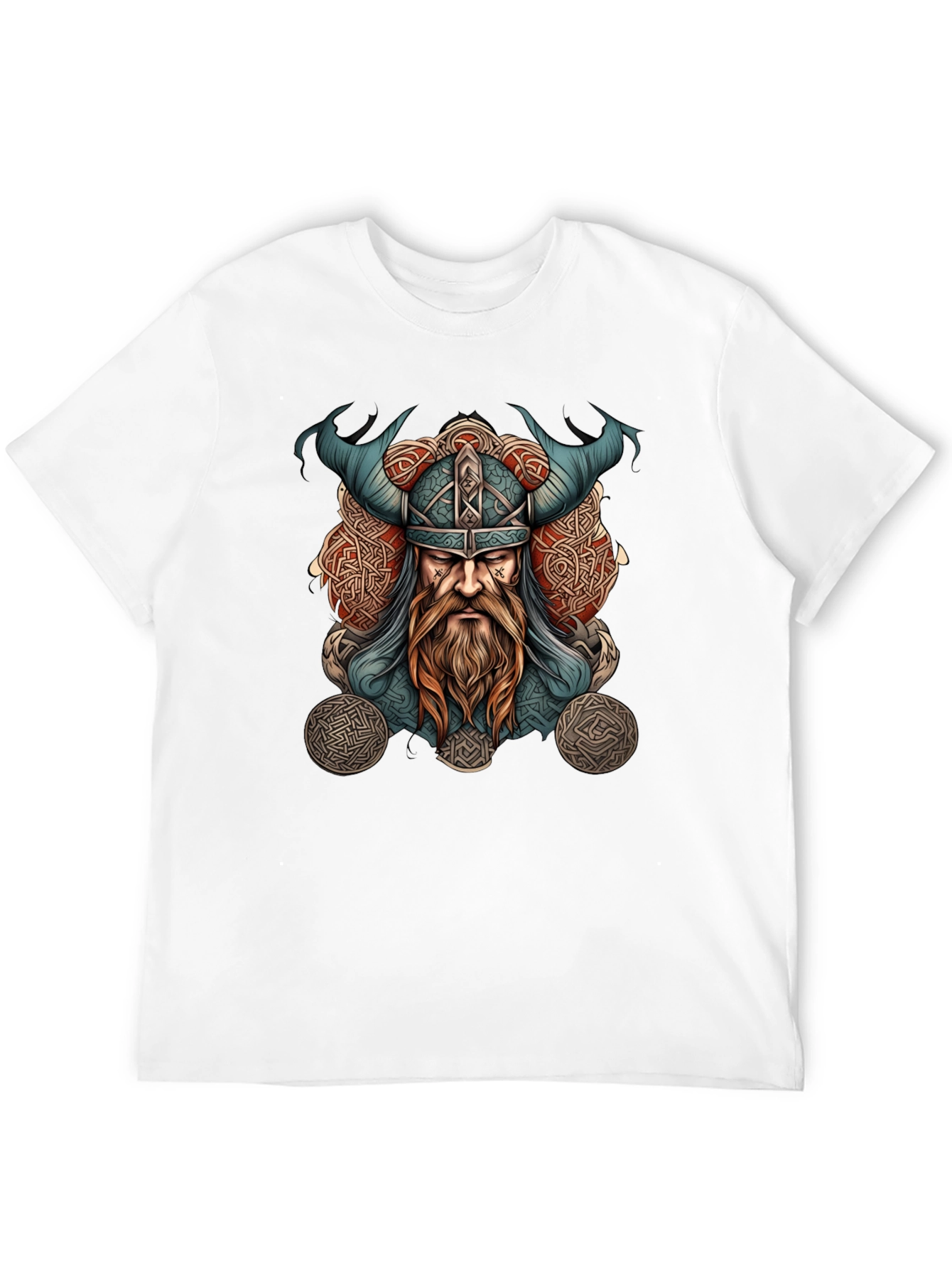 Viking Warrior Graphic Tee - Black