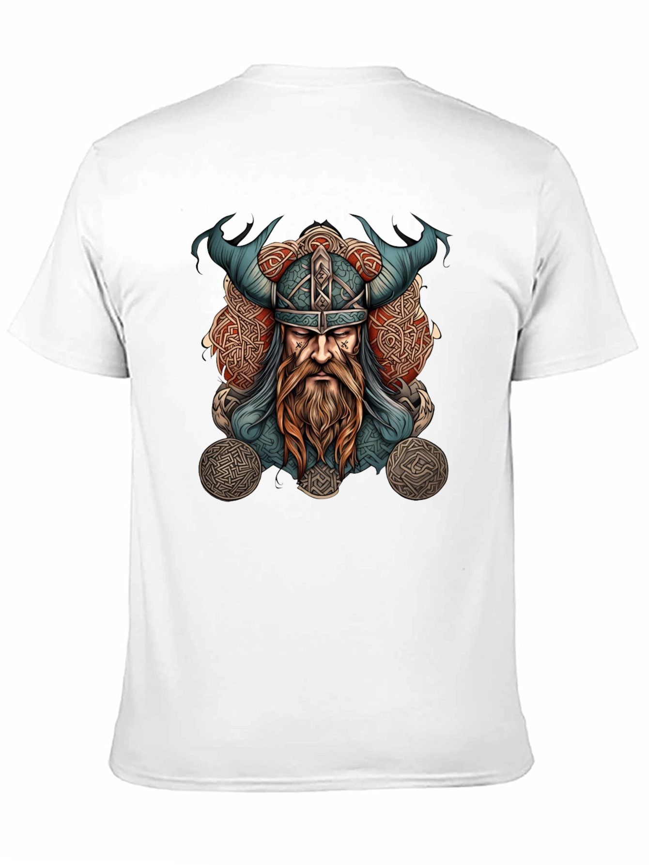 Viking Warrior Graphic Tee - Black