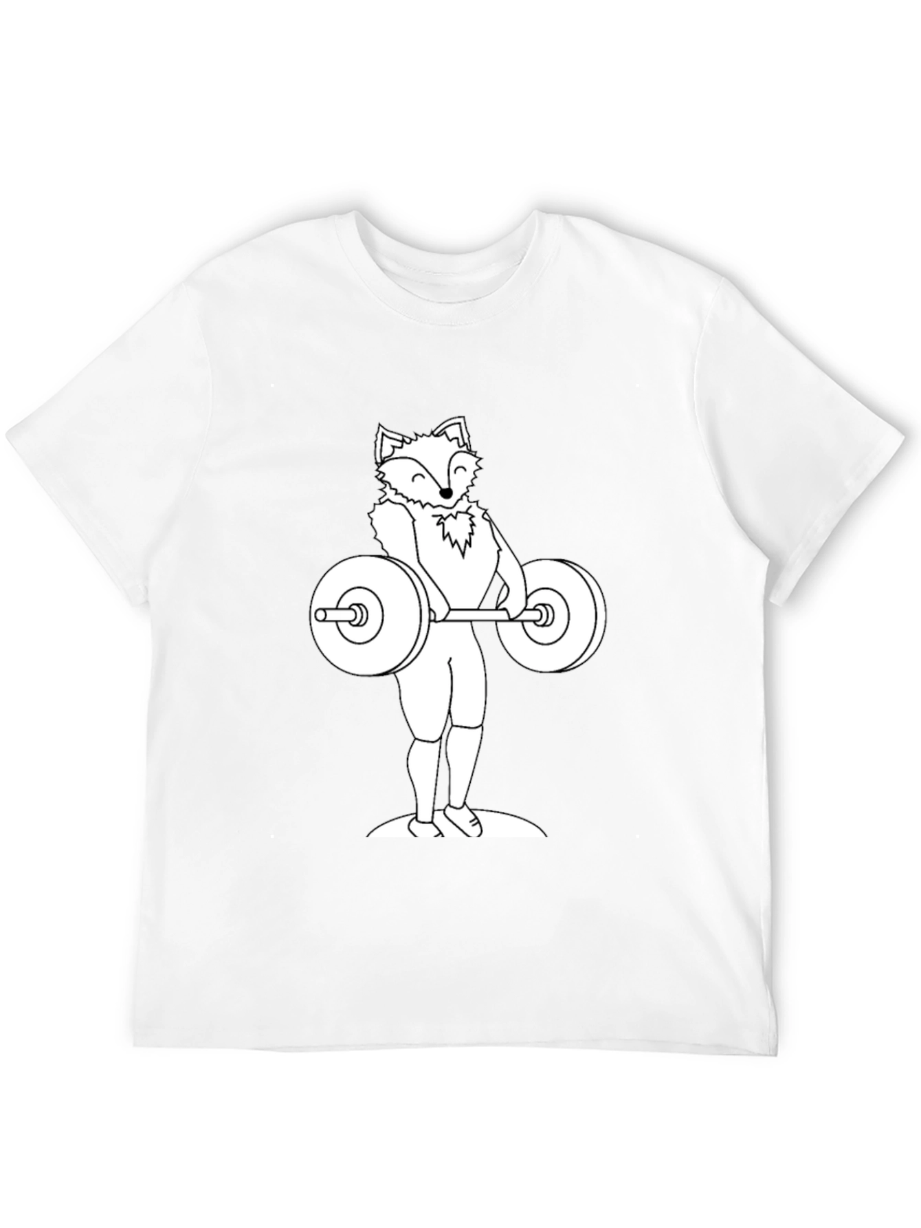 Fox Lifting Weights Graphic Tee - Black T-Shirt
