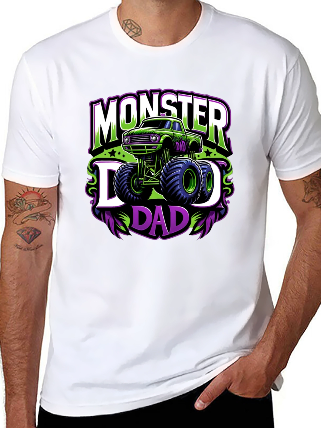 Monster Dad Graphic Tee - Black