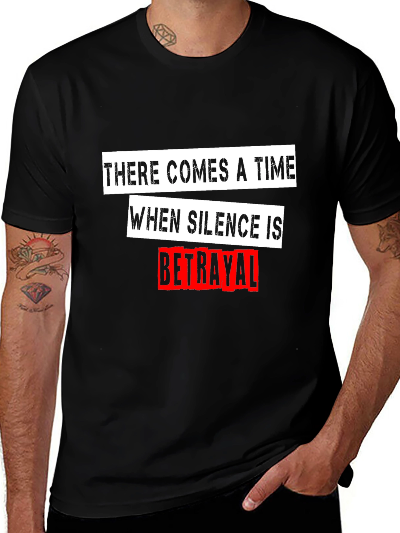 Silence is Betrayal Graphic Tee - Menswear