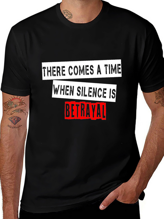 Silence is Betrayal Graphic Tee - Menswear