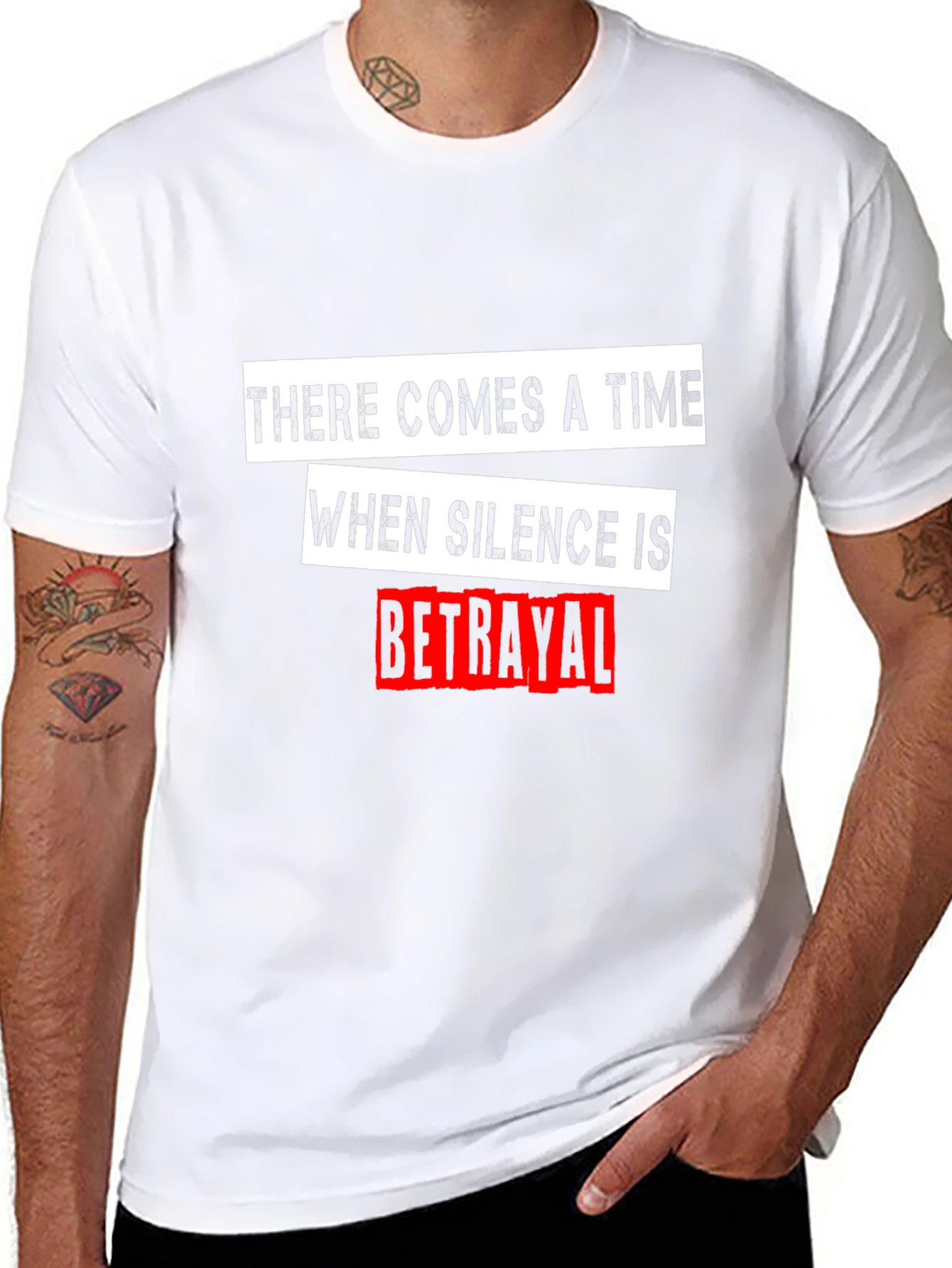 Silence is Betrayal Graphic Tee - Menswear
