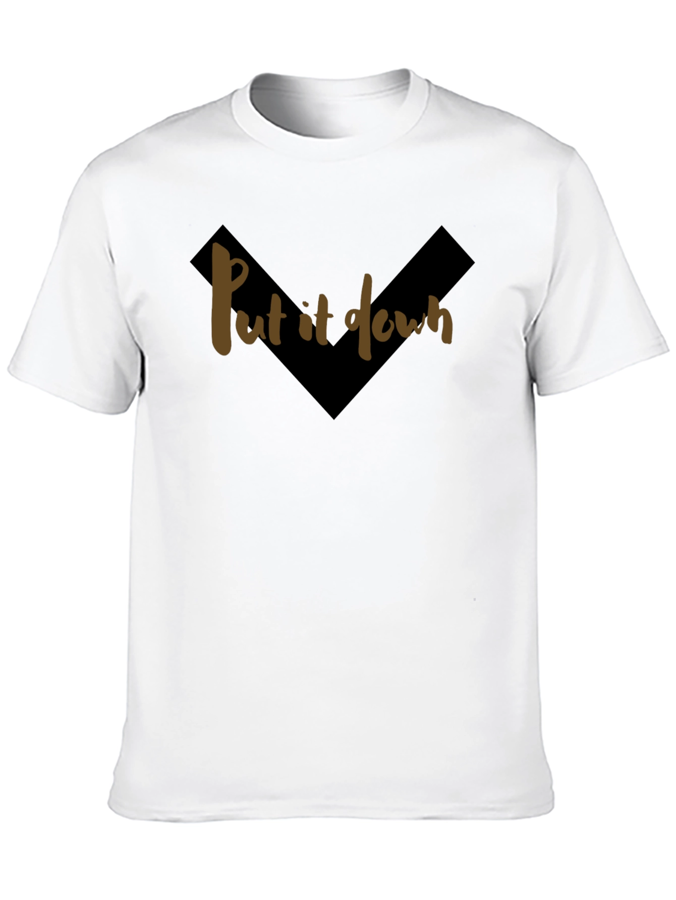 Put It Down Graphic Tee - Trendy Black T-Shirt