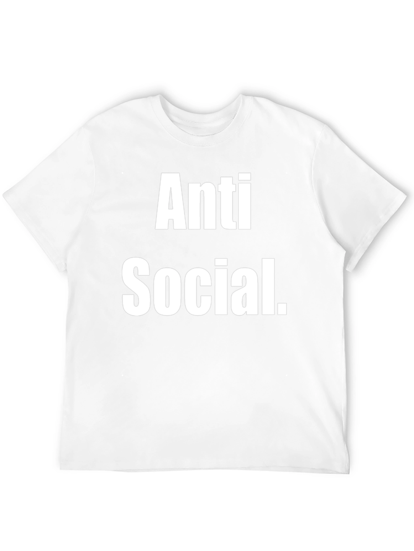 Anti Social T-Shirt - Black Cotton Tee