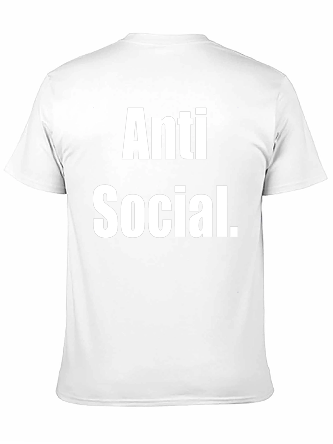 Anti Social T-Shirt - Black Cotton Tee