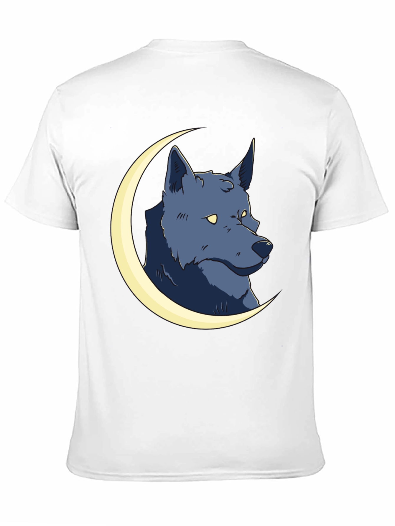 Wolf Moon Graphic Tee - Black Cotton T-Shirt