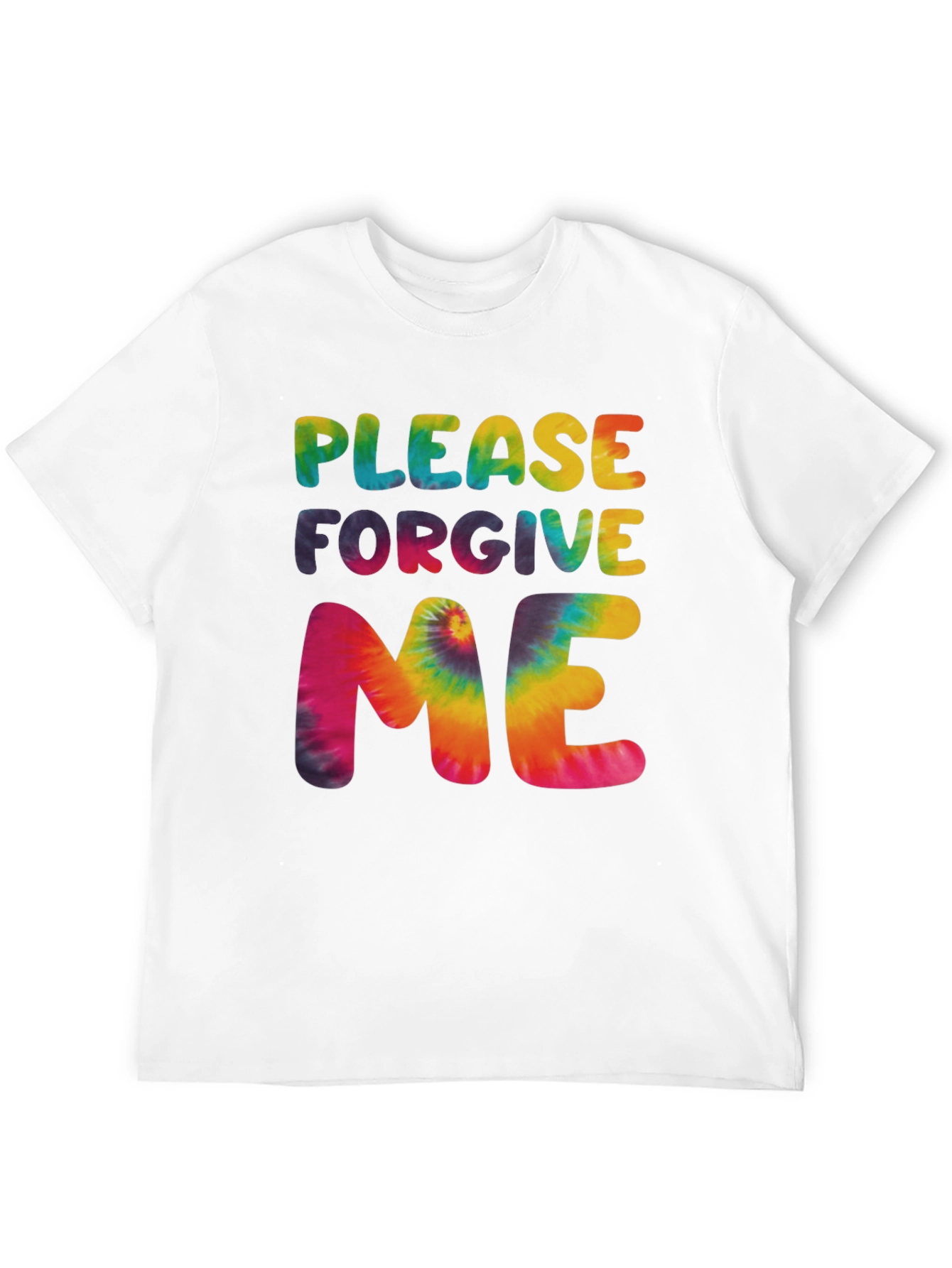 Please Forgive Me Tie Dye Graphic T-Shirt