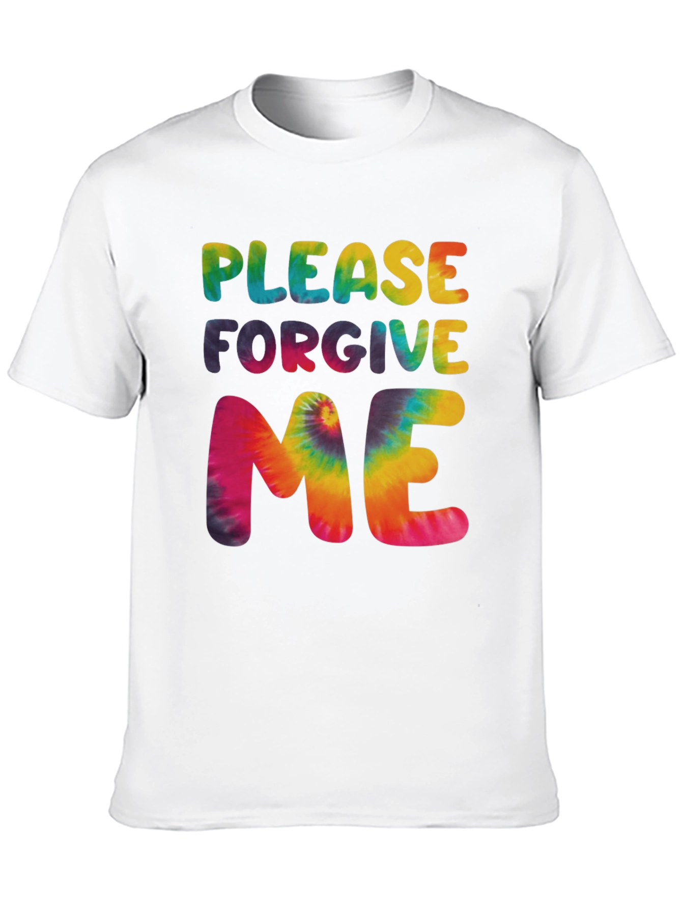 Please Forgive Me Tie Dye Graphic T-Shirt
