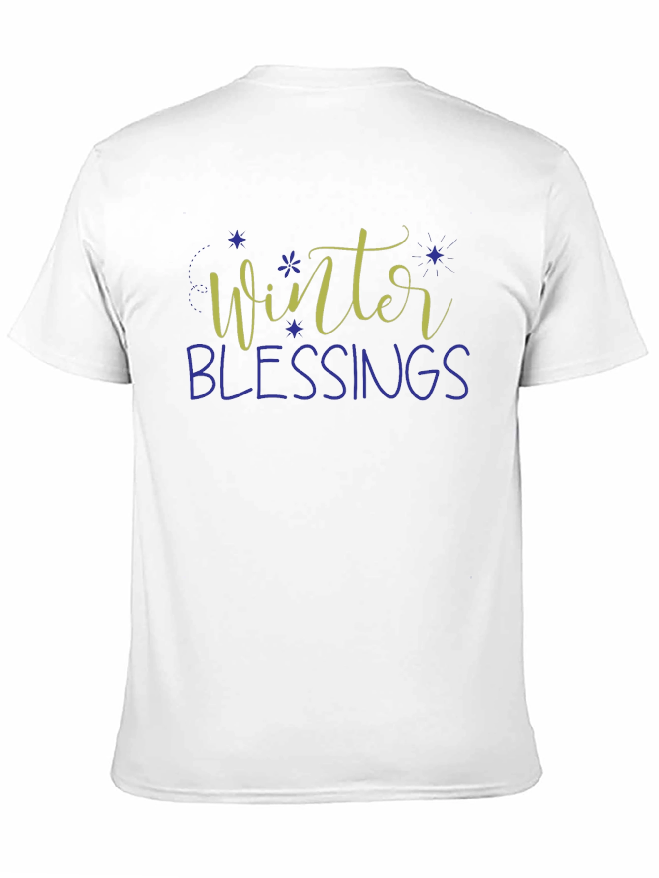 Winter Blessings Graphic Tee - Holiday Season Shirt