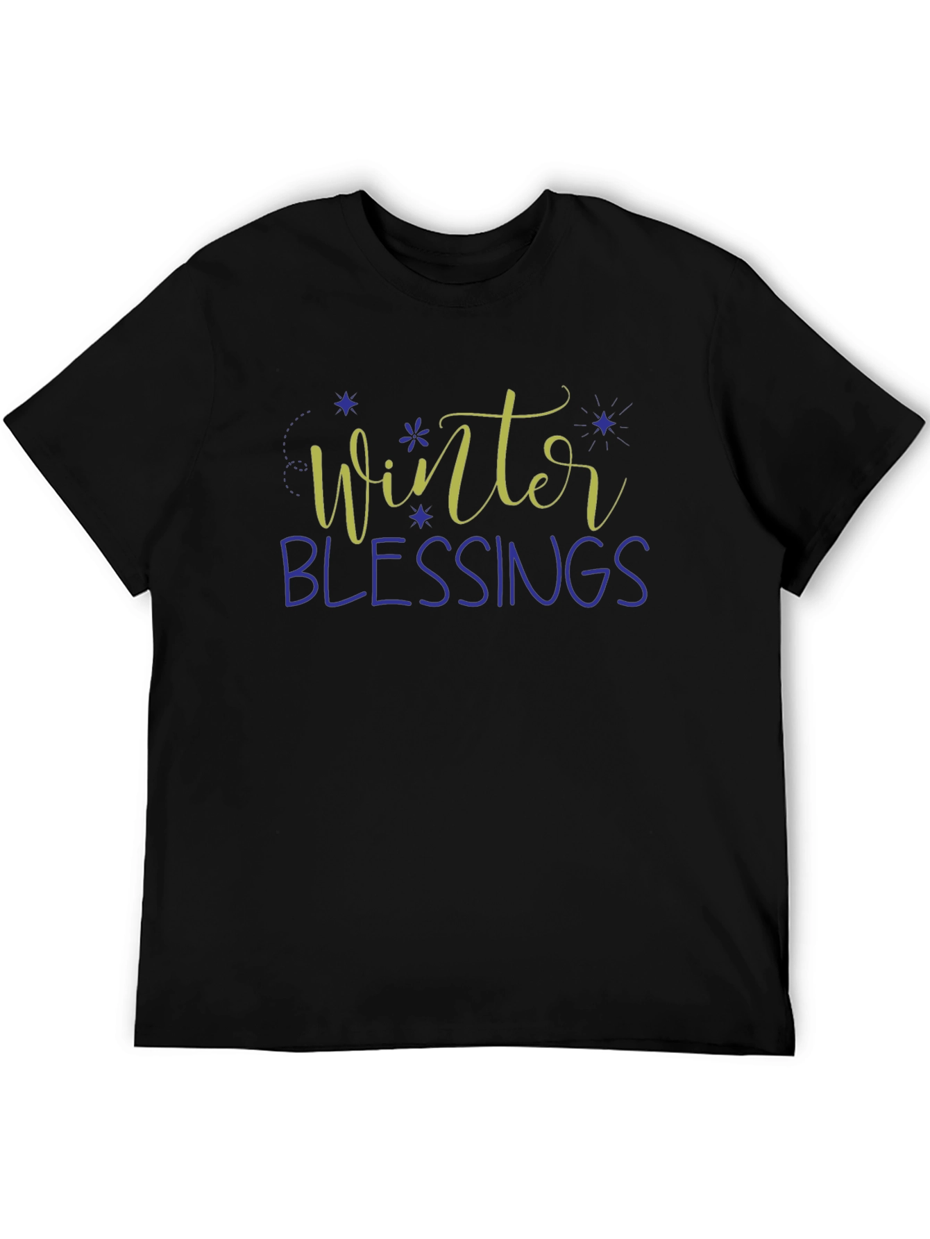 Winter Blessings Graphic Tee - Holiday Season Shirt