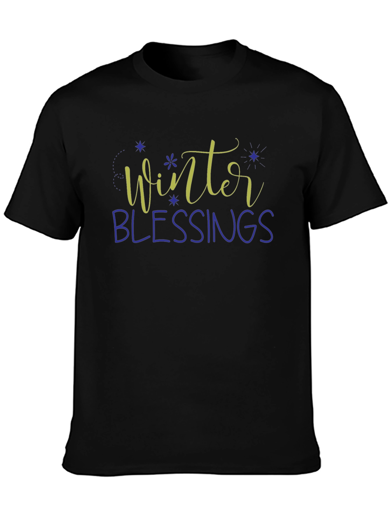 Winter Blessings Graphic Tee - Holiday Season Shirt