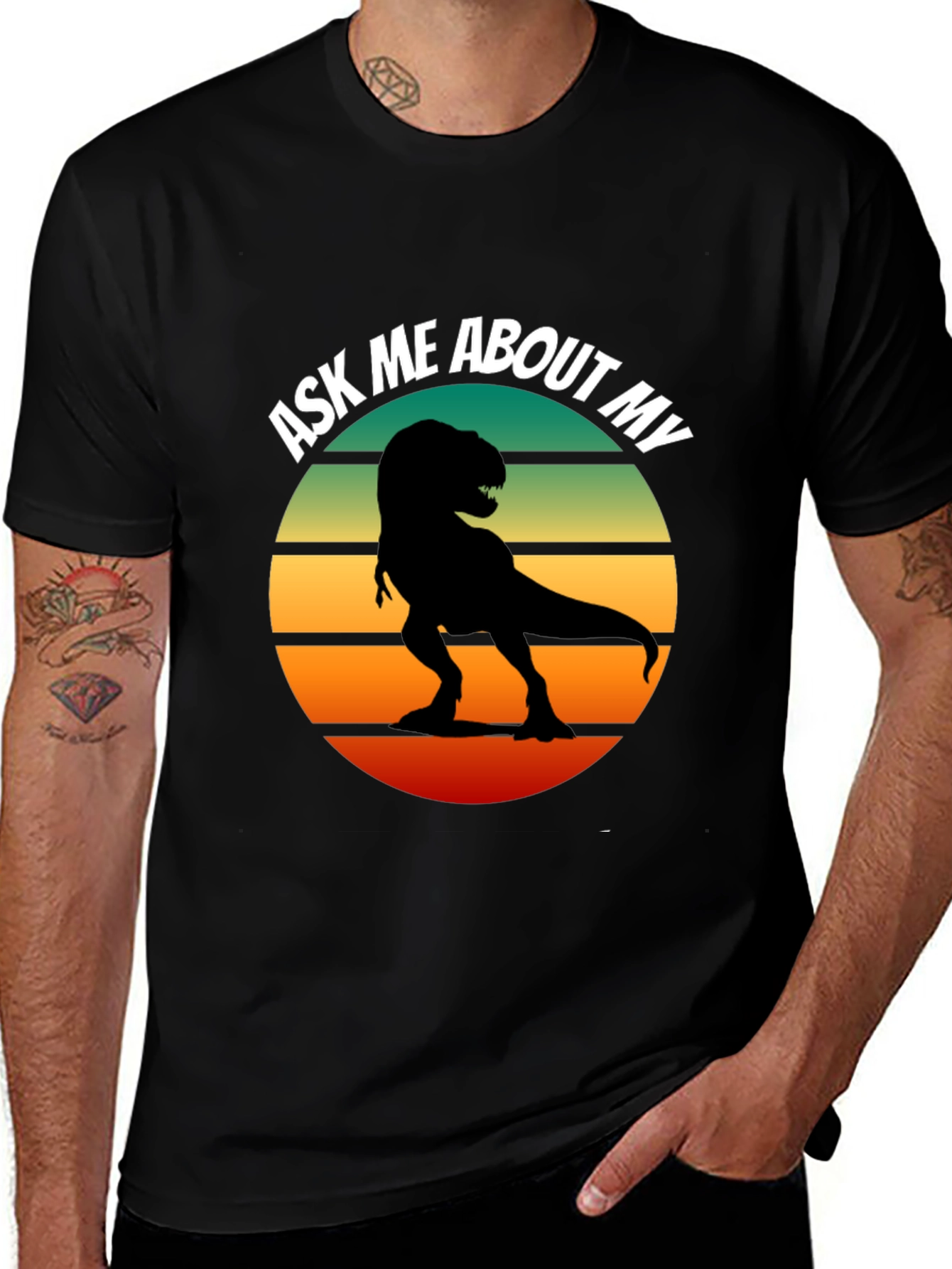Ask Me About My T-Rex Graphic T-Shirt