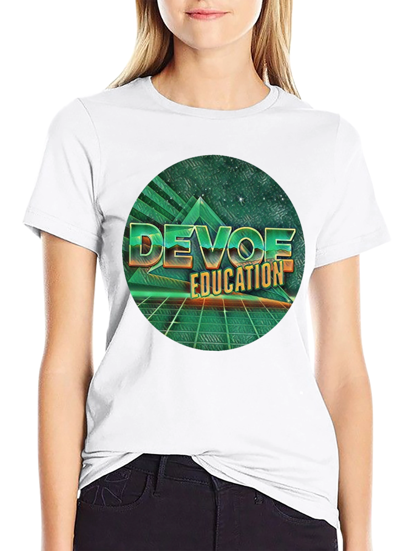 Retro DEVOE Education T-Shirt - Classic 80s Style