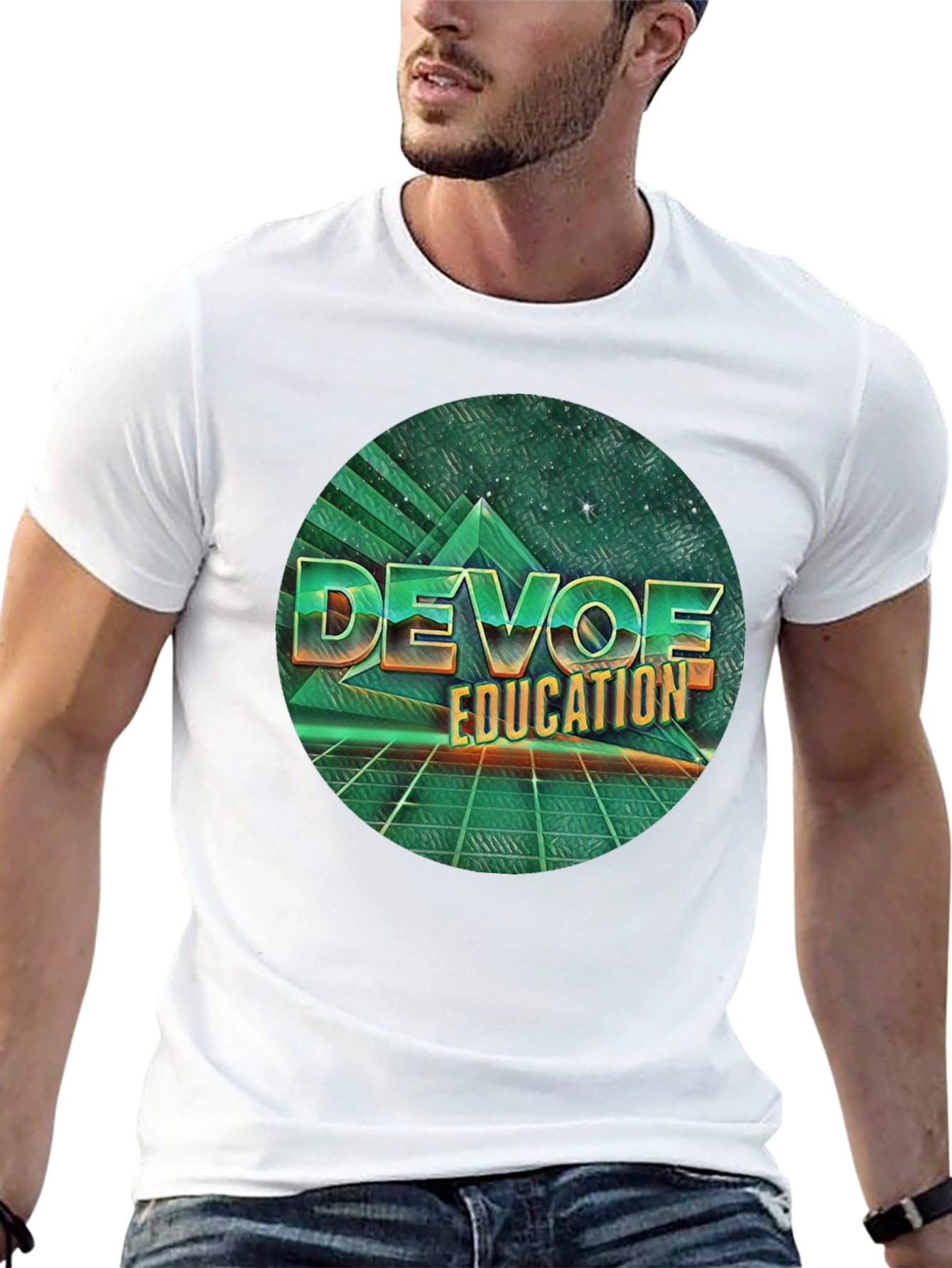 Retro DEVOE Education T-Shirt - Classic 80s Style