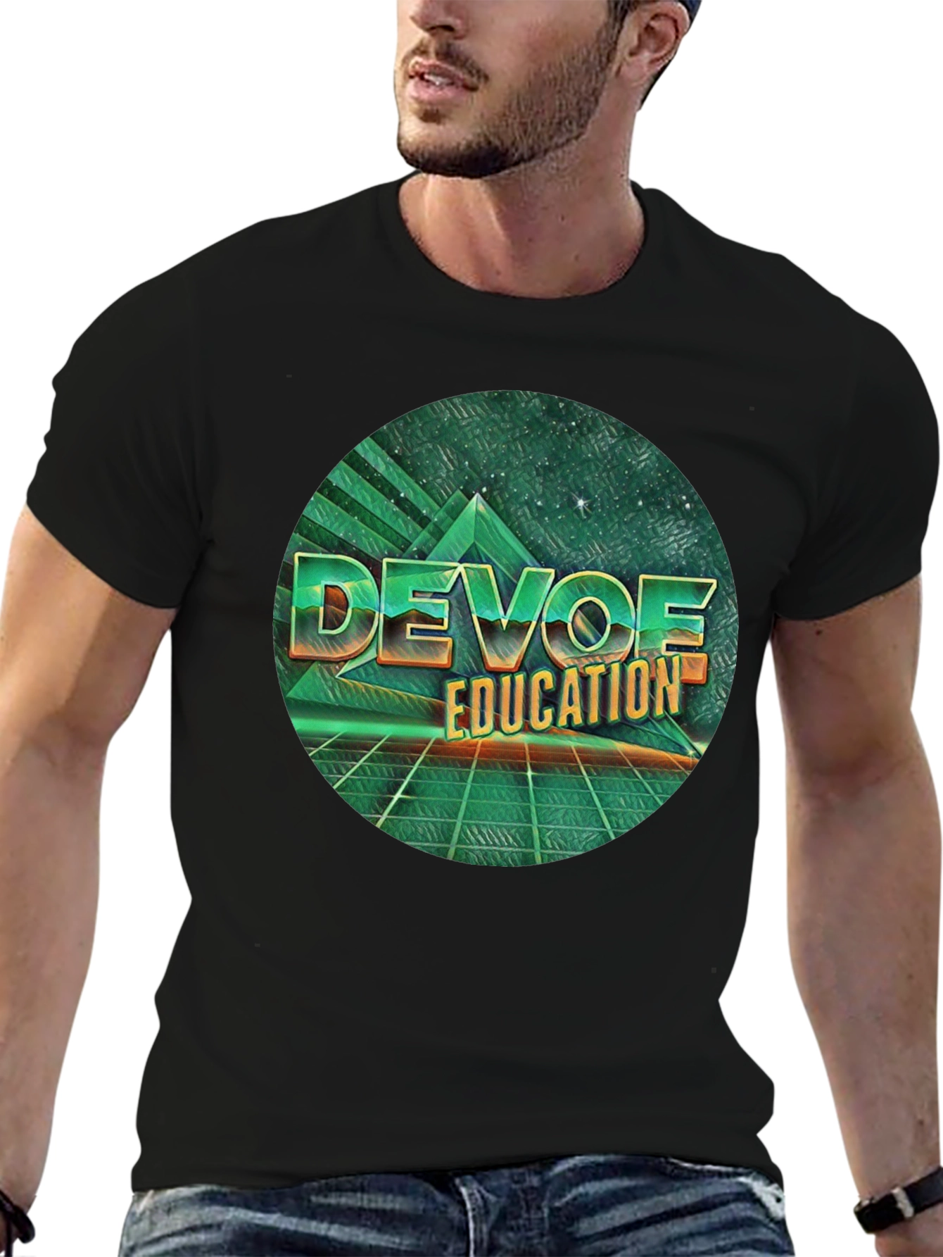 Retro DEVOE Education T-Shirt - Classic 80s Style