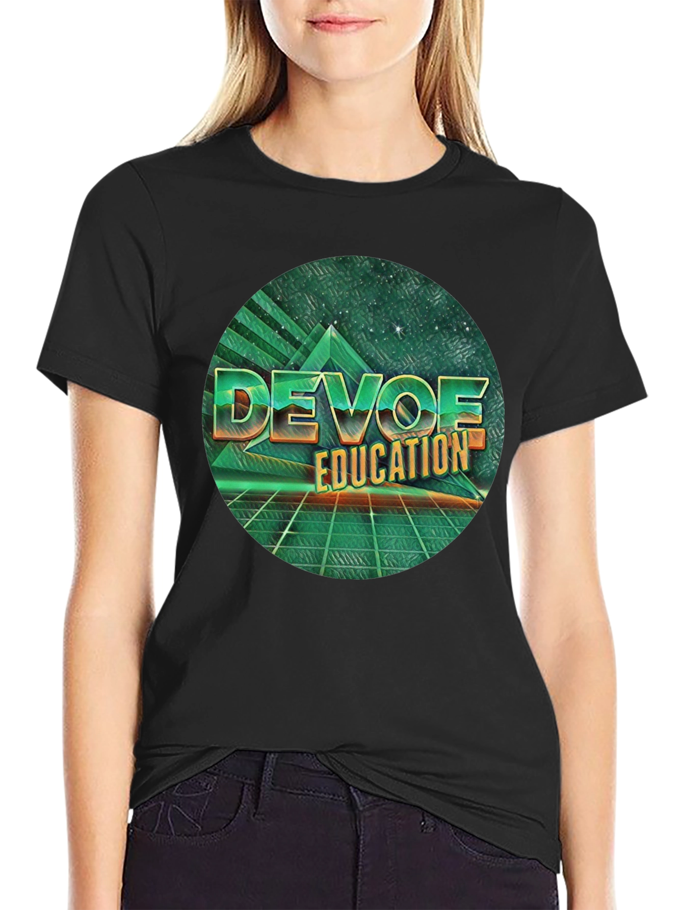 Retro DEVOE Education T-Shirt - Classic 80s Style