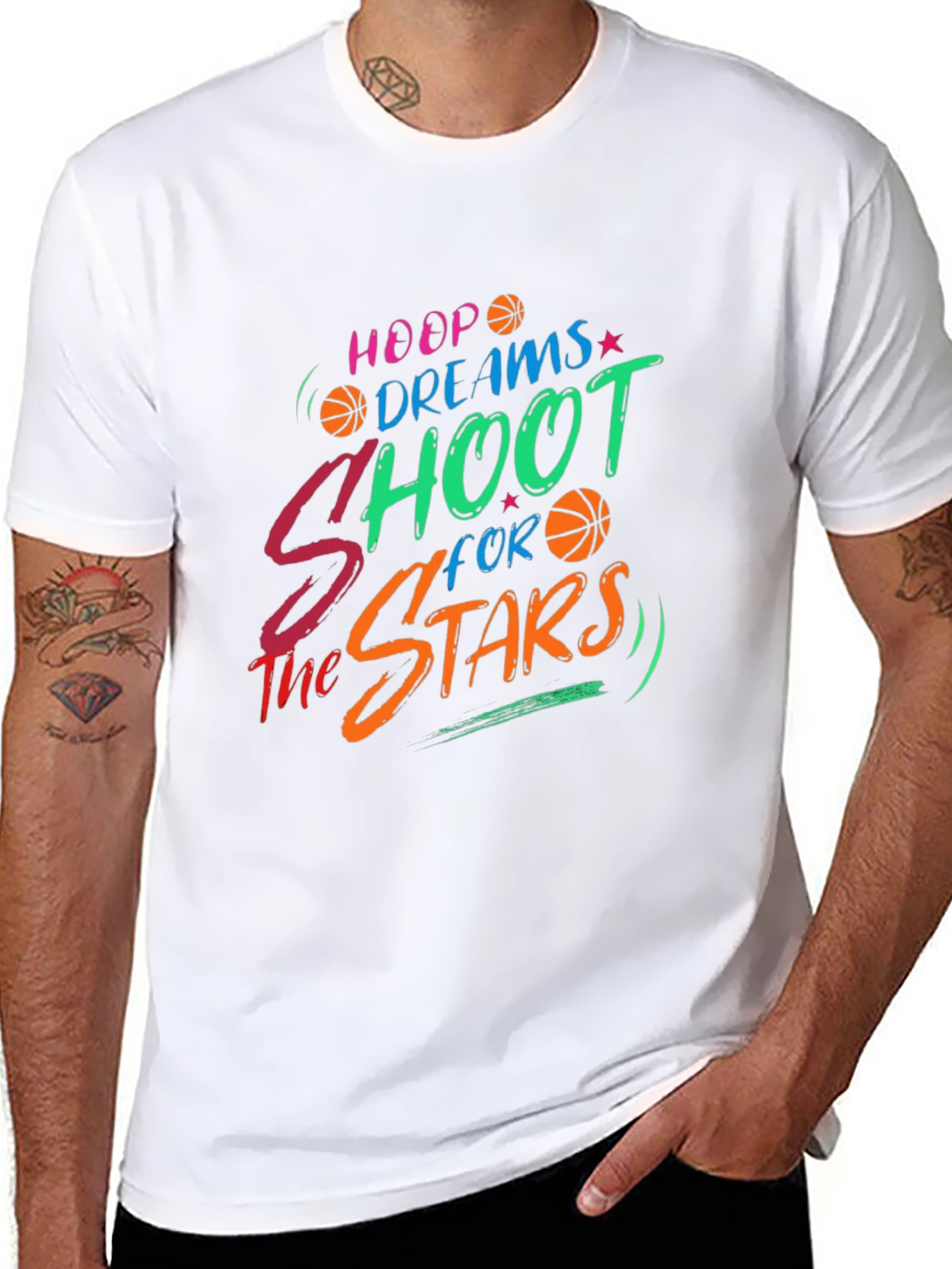 Hoop Dreams Shoot for the Stars Graphic Tee