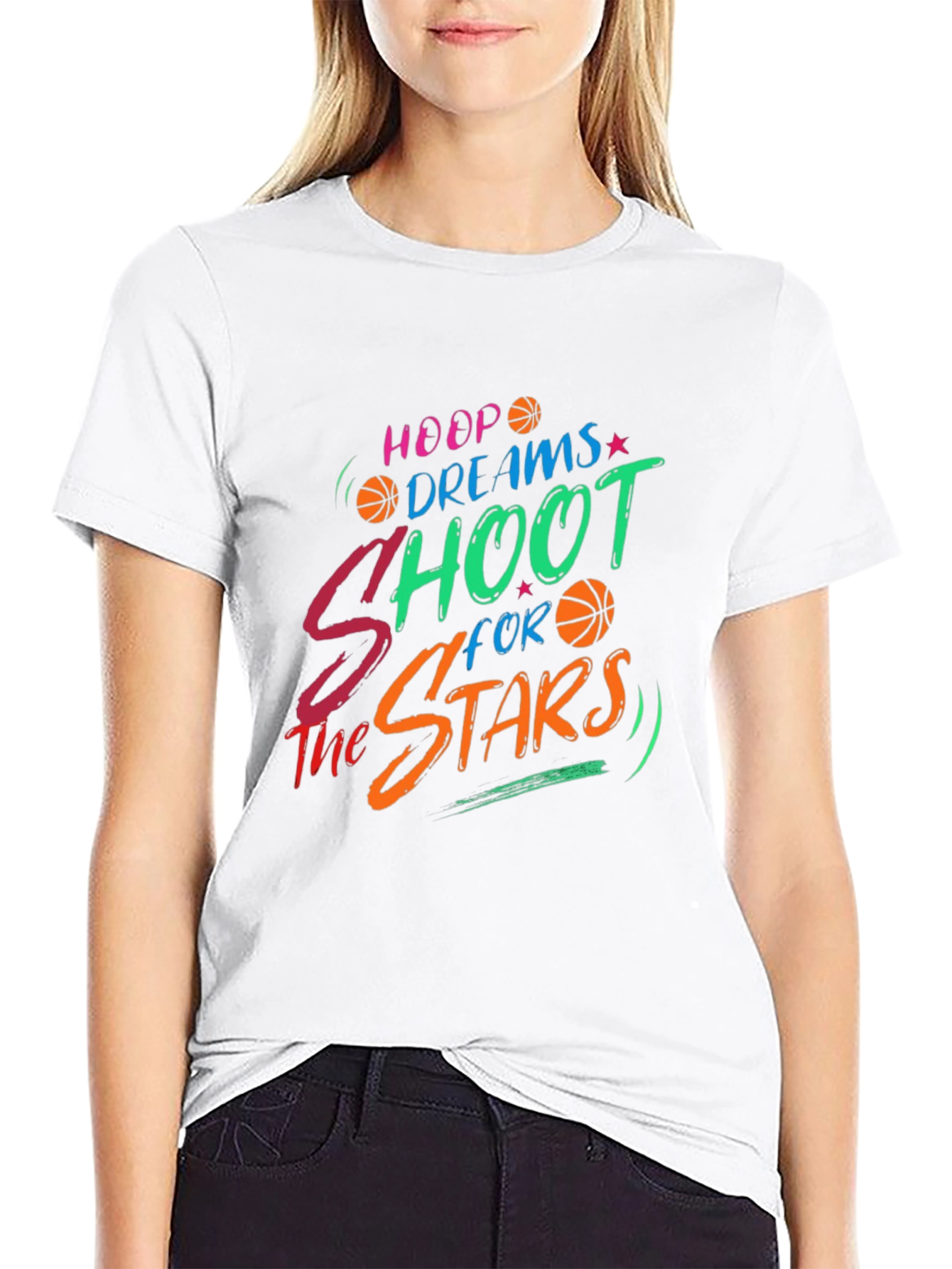 Hoop Dreams Shoot for the Stars Graphic Tee