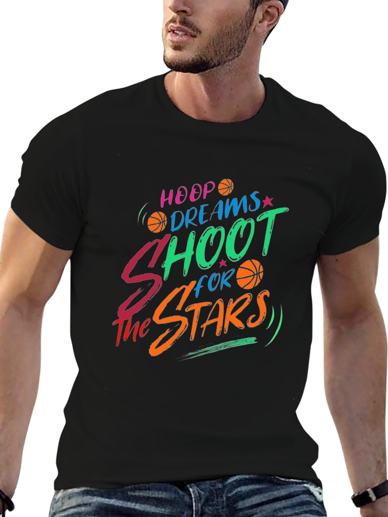 Hoop Dreams Shoot for the Stars Graphic Tee
