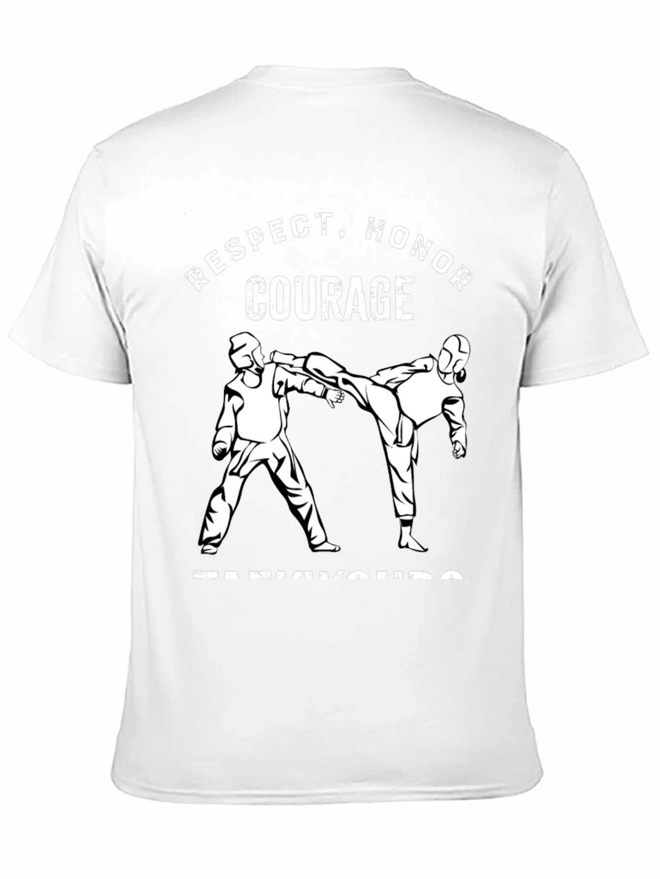 Respect Honor Courage Taekwondo Black T-Shirt