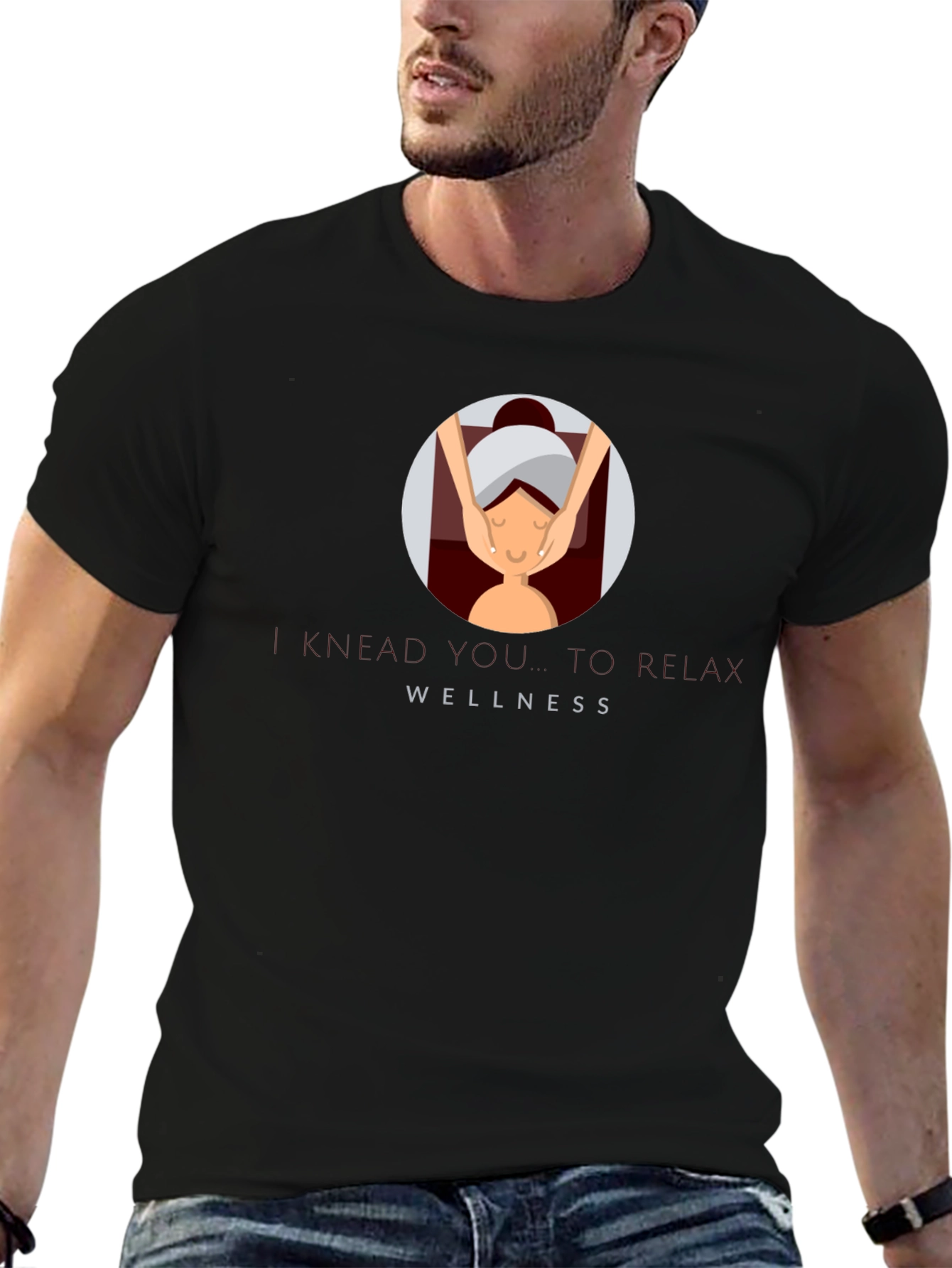 Relaxing Wellness Spa T-Shirt - Black