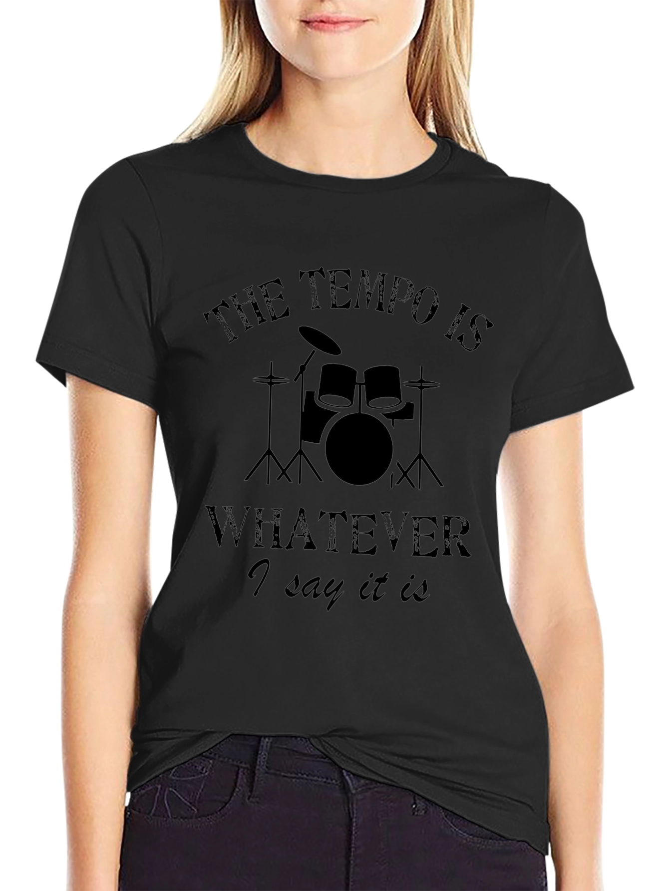 Drummer Tempo T-Shirt - Funny Music Tee