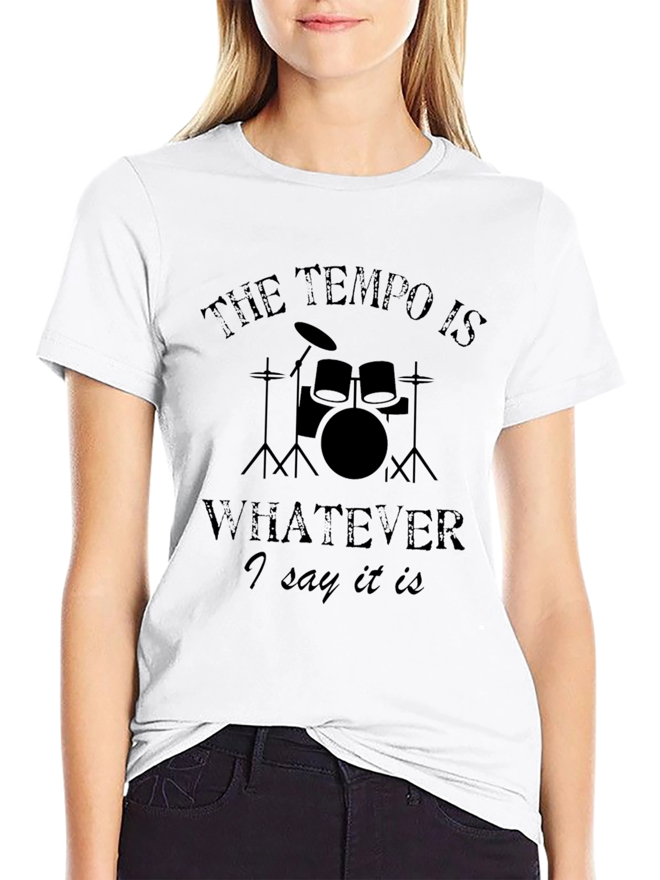 Drummer Tempo T-Shirt - Funny Music Tee