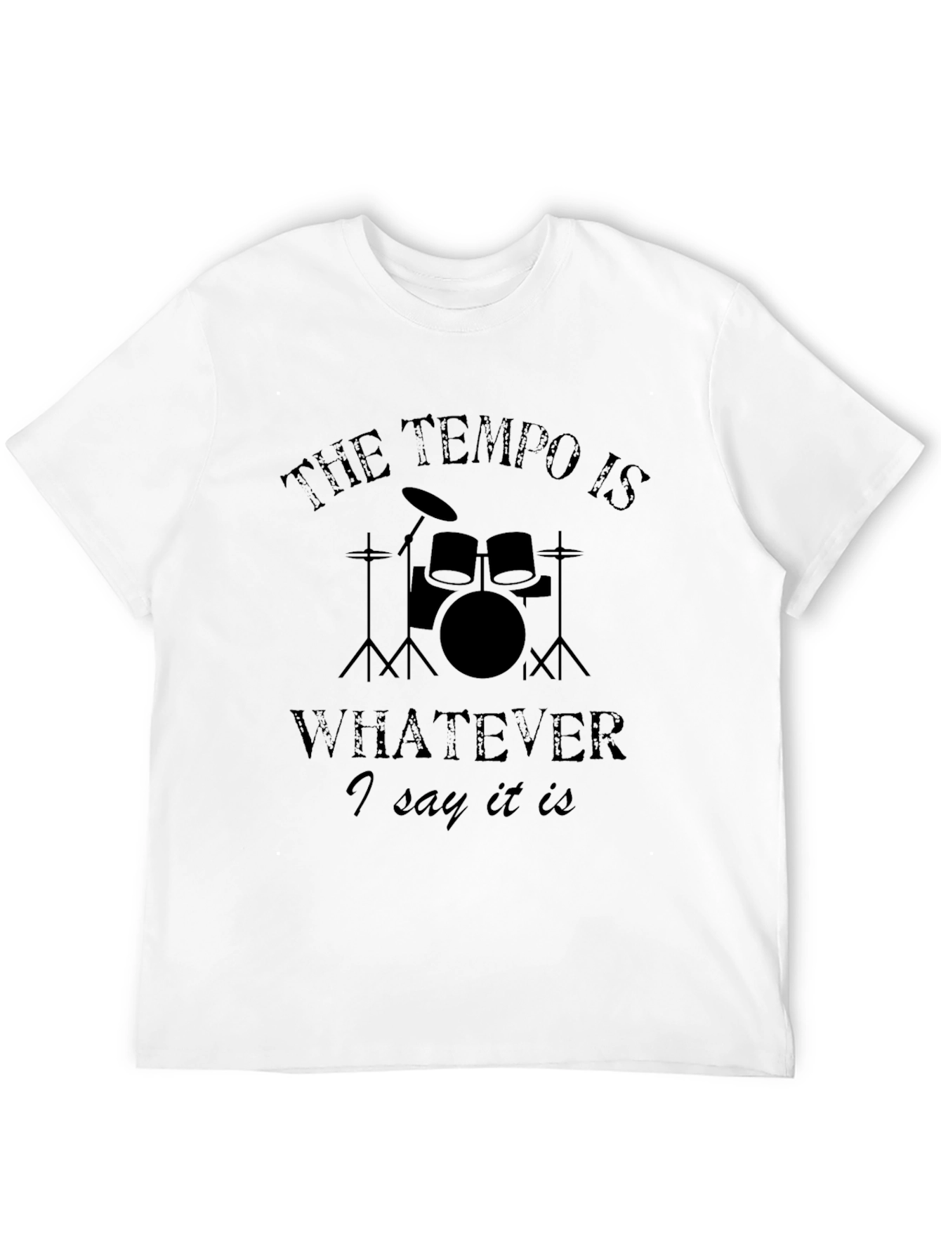 Drummer Tempo T-Shirt - Funny Music Tee