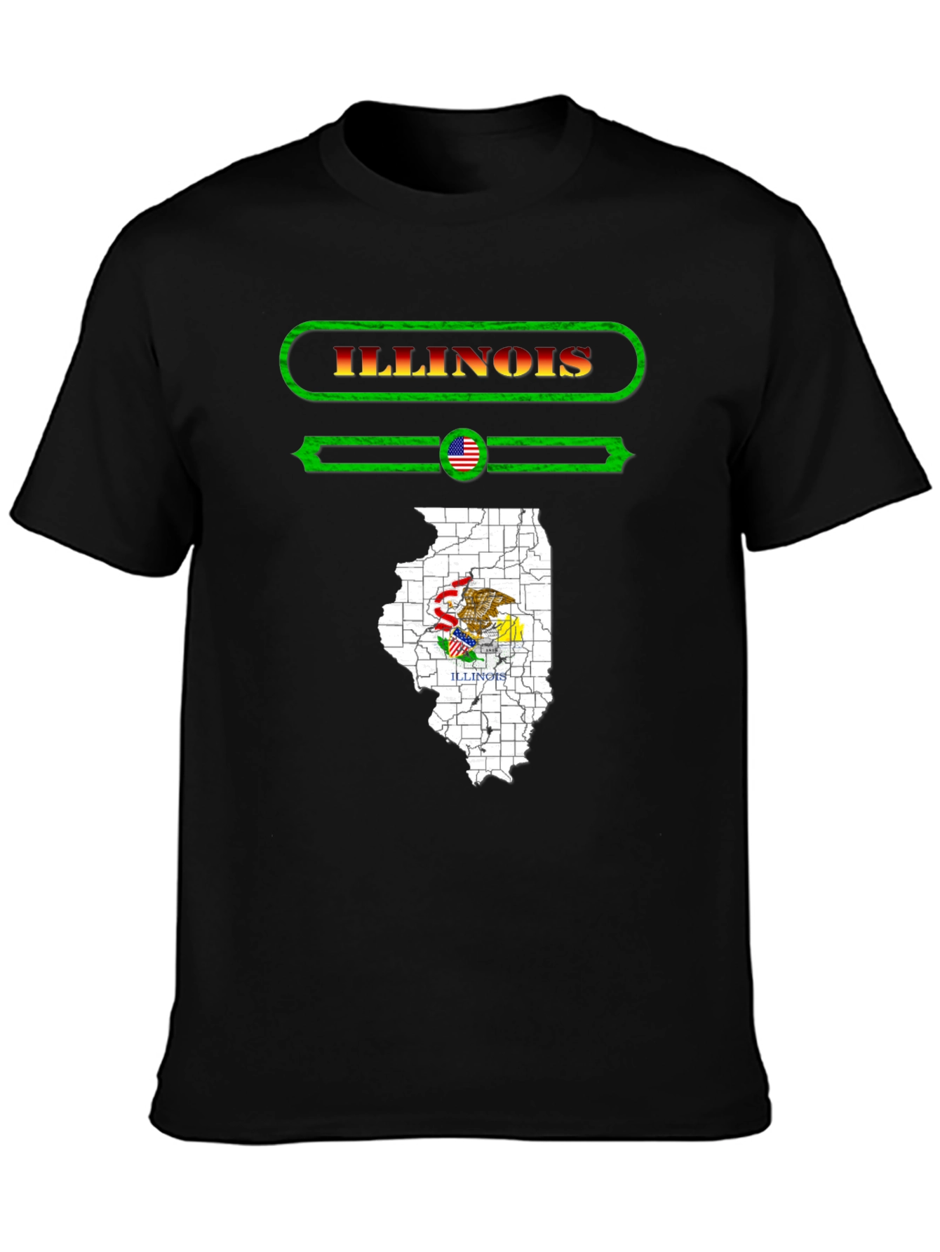 Illinois State Pride Graphic T-Shirt