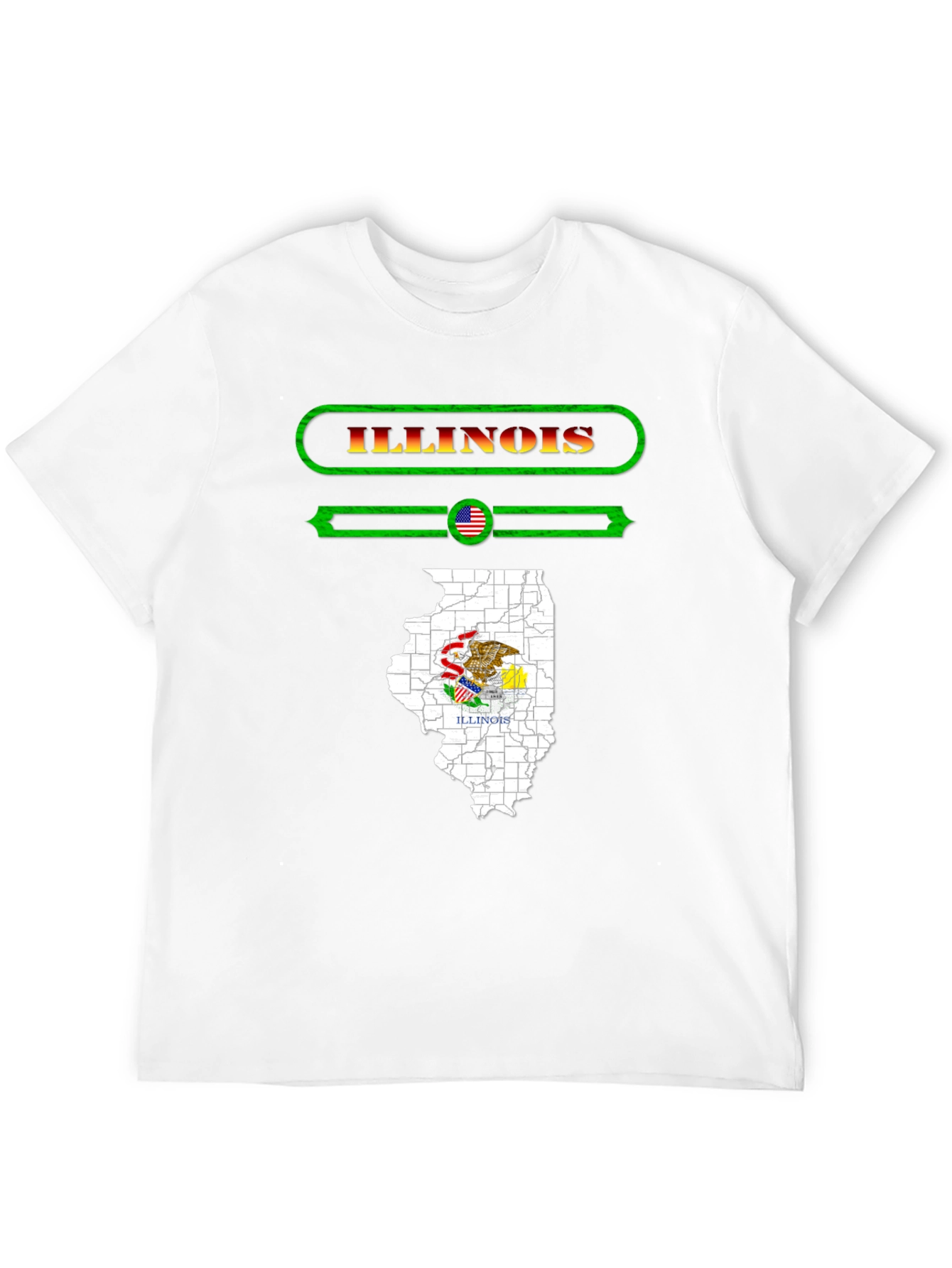 Illinois State Pride Graphic T-Shirt