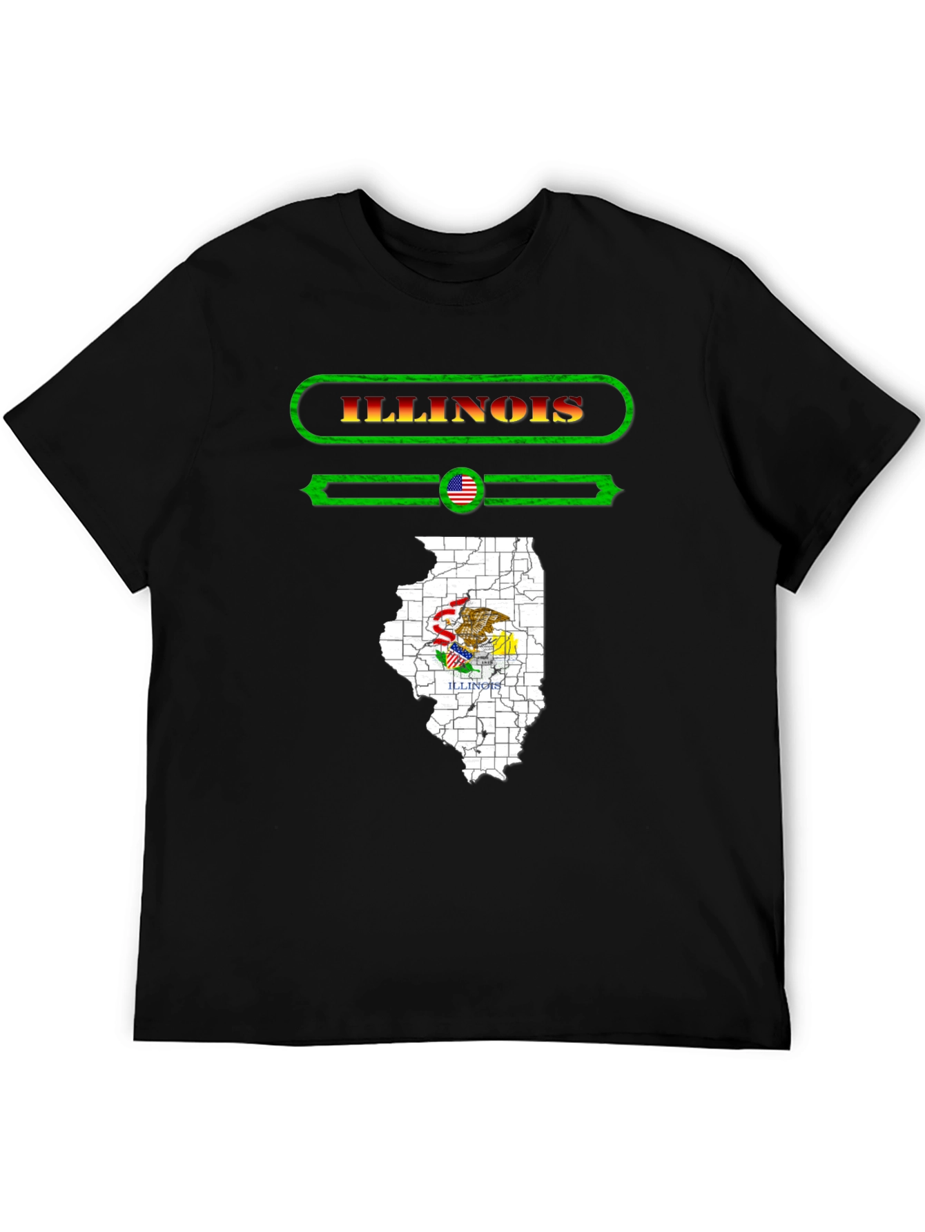 Illinois State Pride Graphic T-Shirt