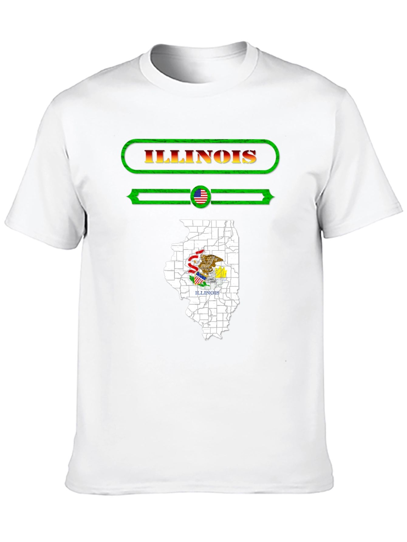 Illinois State Pride Graphic T-Shirt