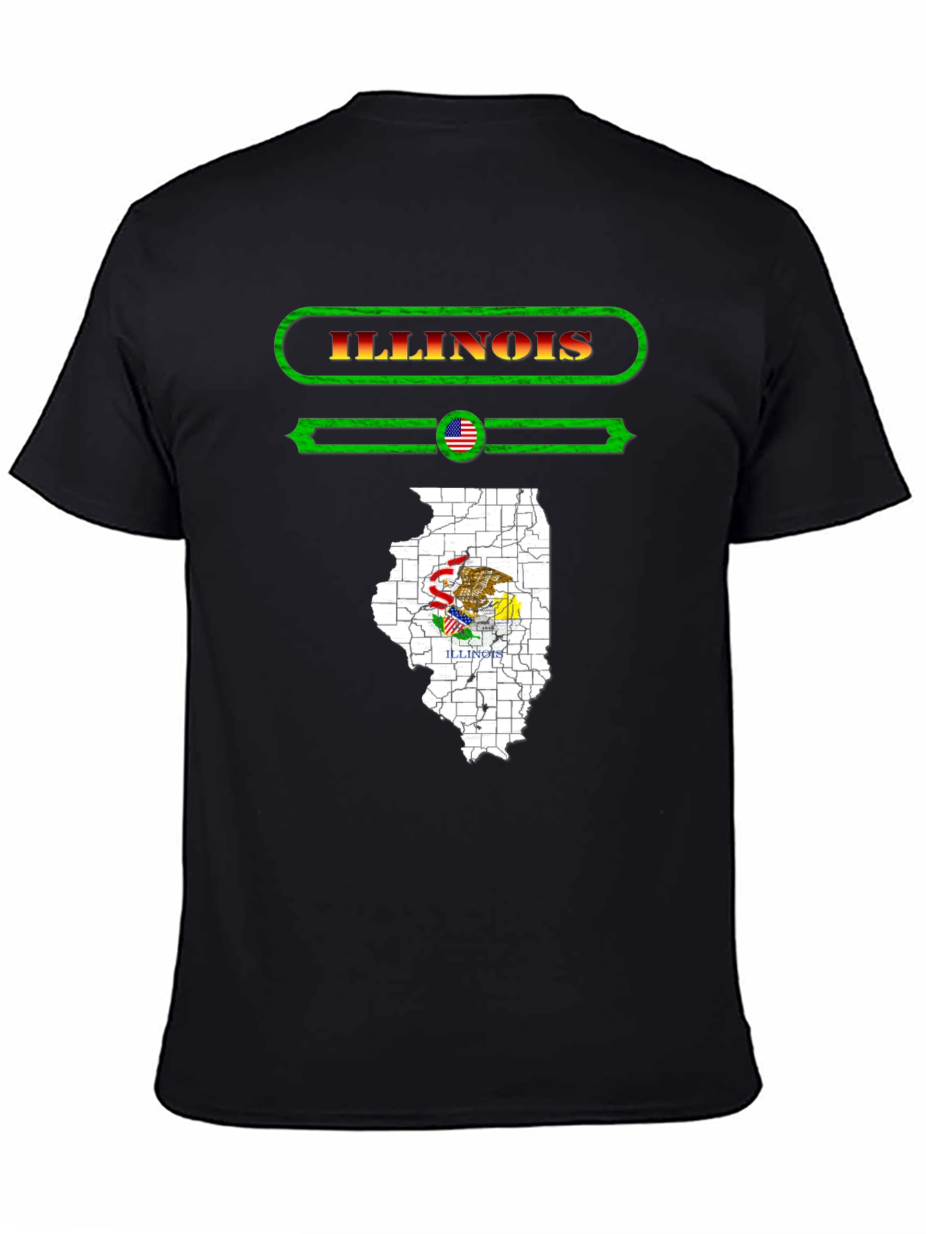 Illinois State Pride Graphic T-Shirt