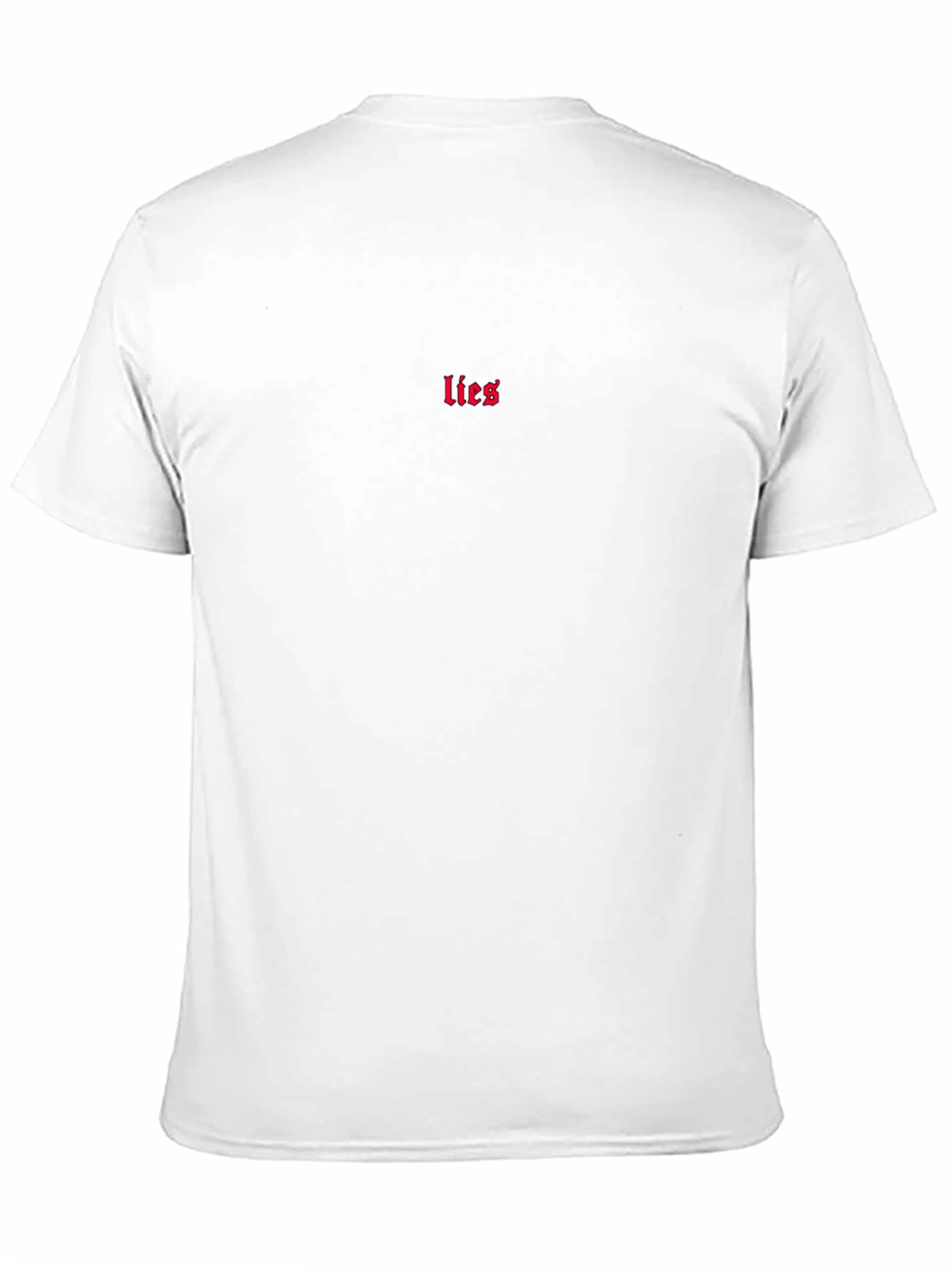 Lies Embroidered T-Shirt - Casual Cotton Tee