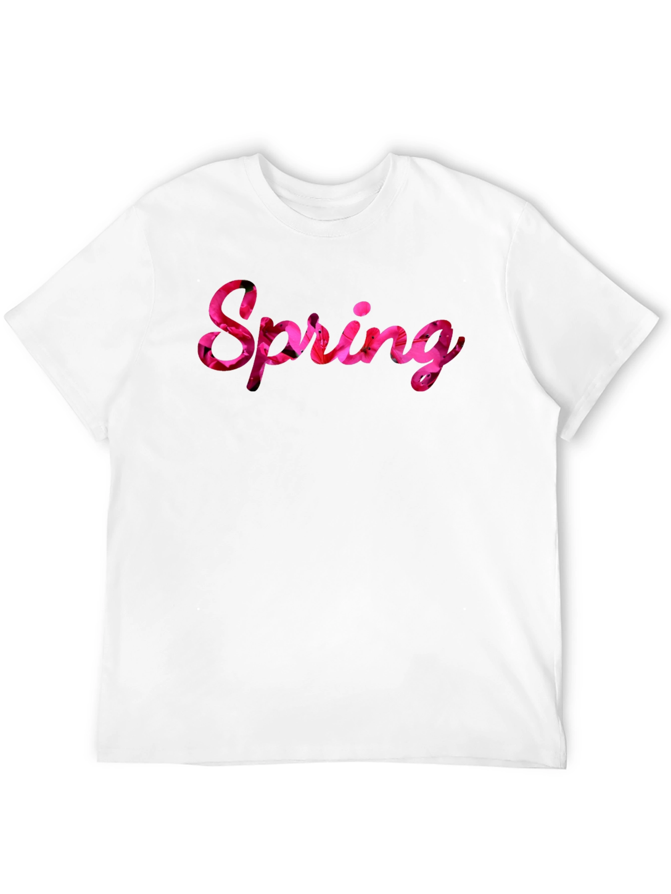 Spring Floral T-Shirt - Black Casual Tee